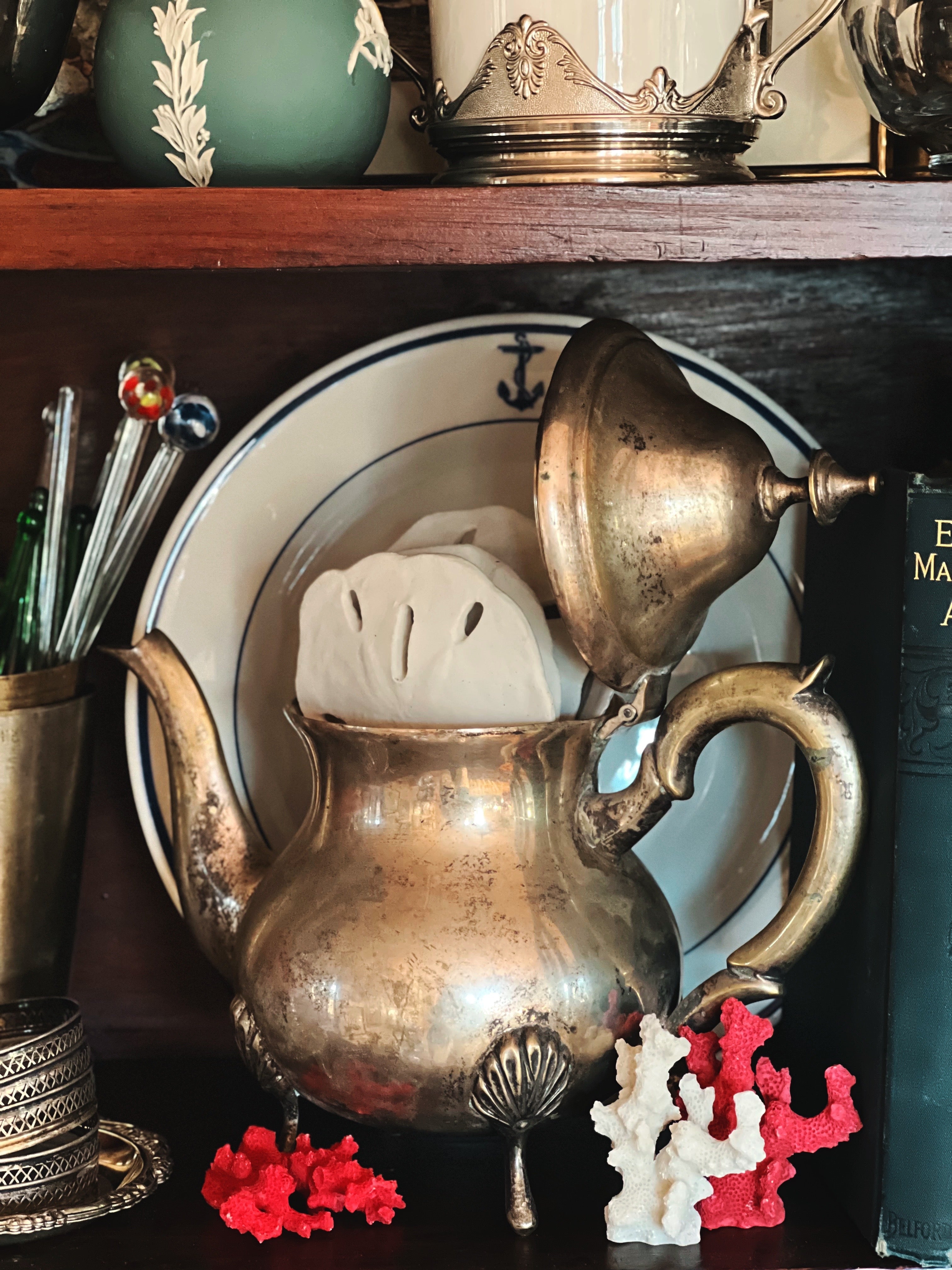 【FB Rogers】Baroque カクテルトレー / カードトレー 30cm FB Rogers Silver | Vintage Silver Trays & Serveware – feastvintage