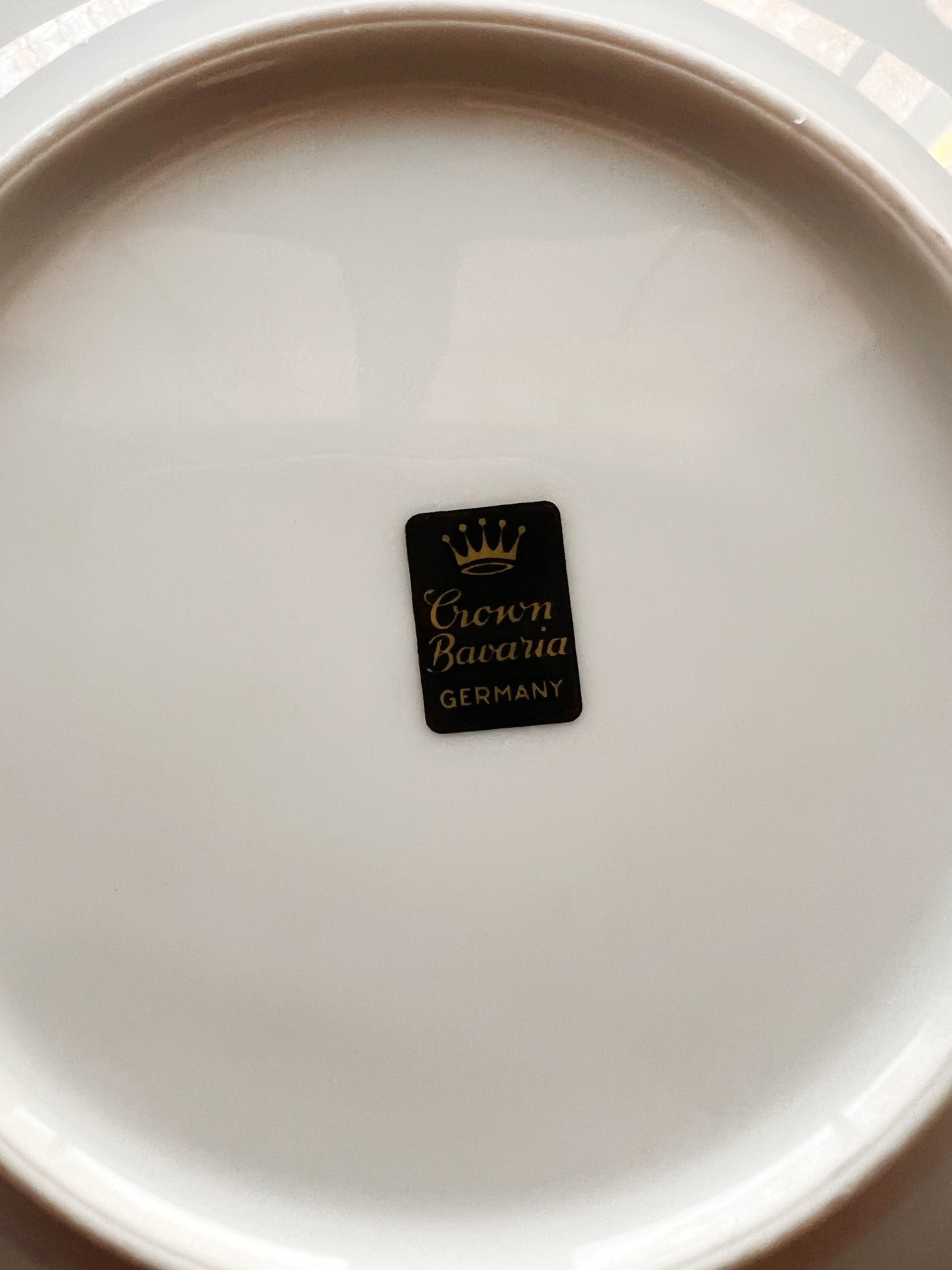 Vintage Crown Bavaria Germany Bouquet Bread and Butter Plate