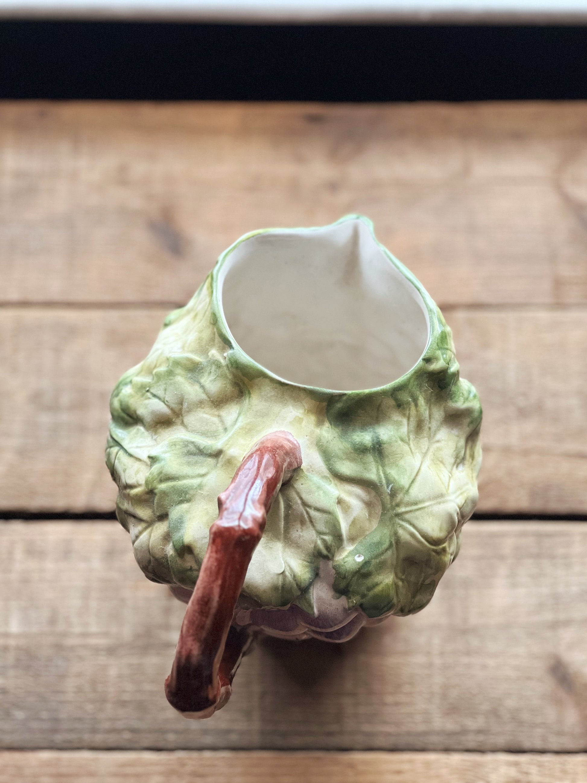 Vintage Hand Painted Grape Cluster Pitcher Made in Portugal