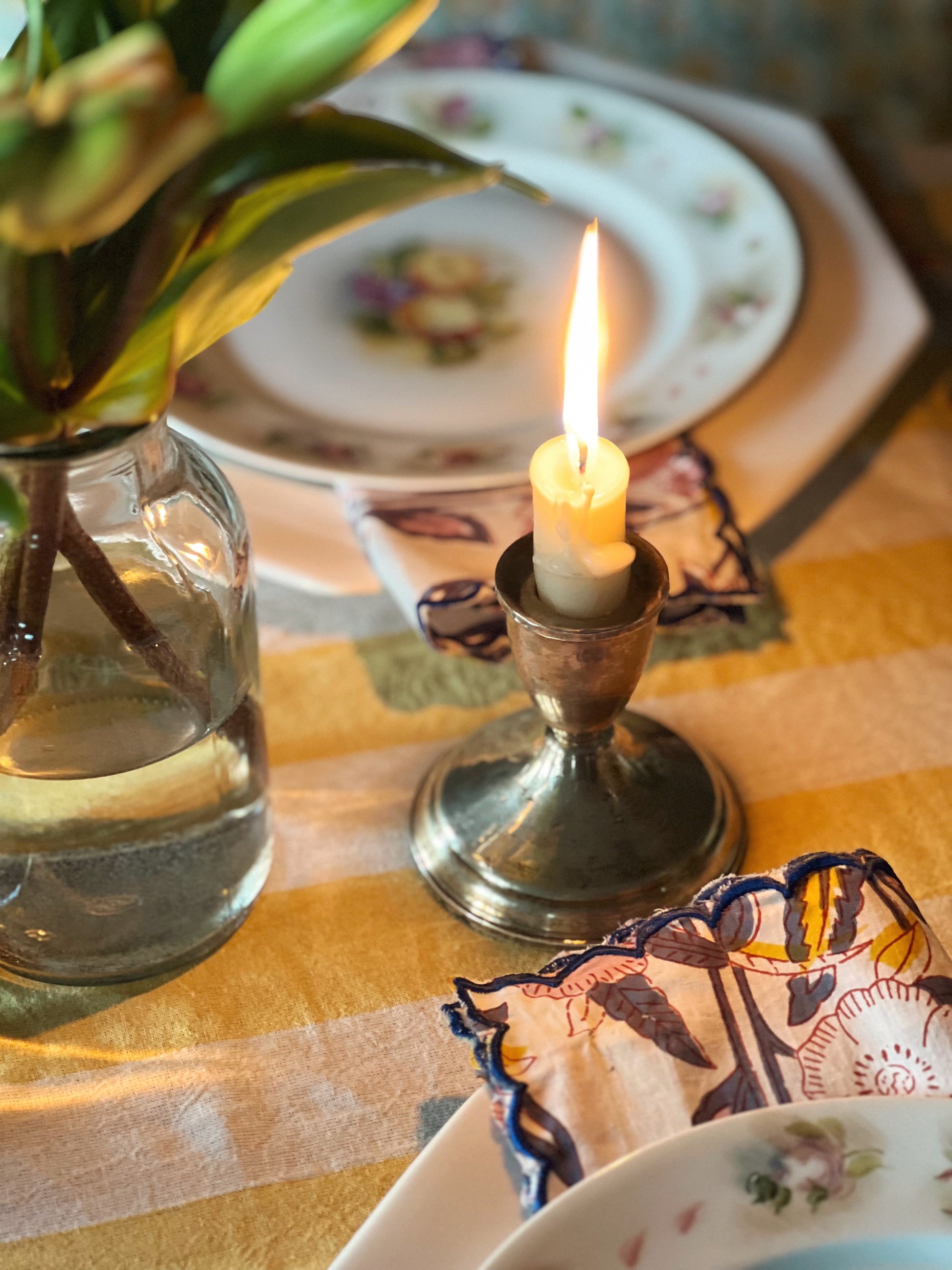 Vintage Pair of Sterling Weighted Taper Candle Holders