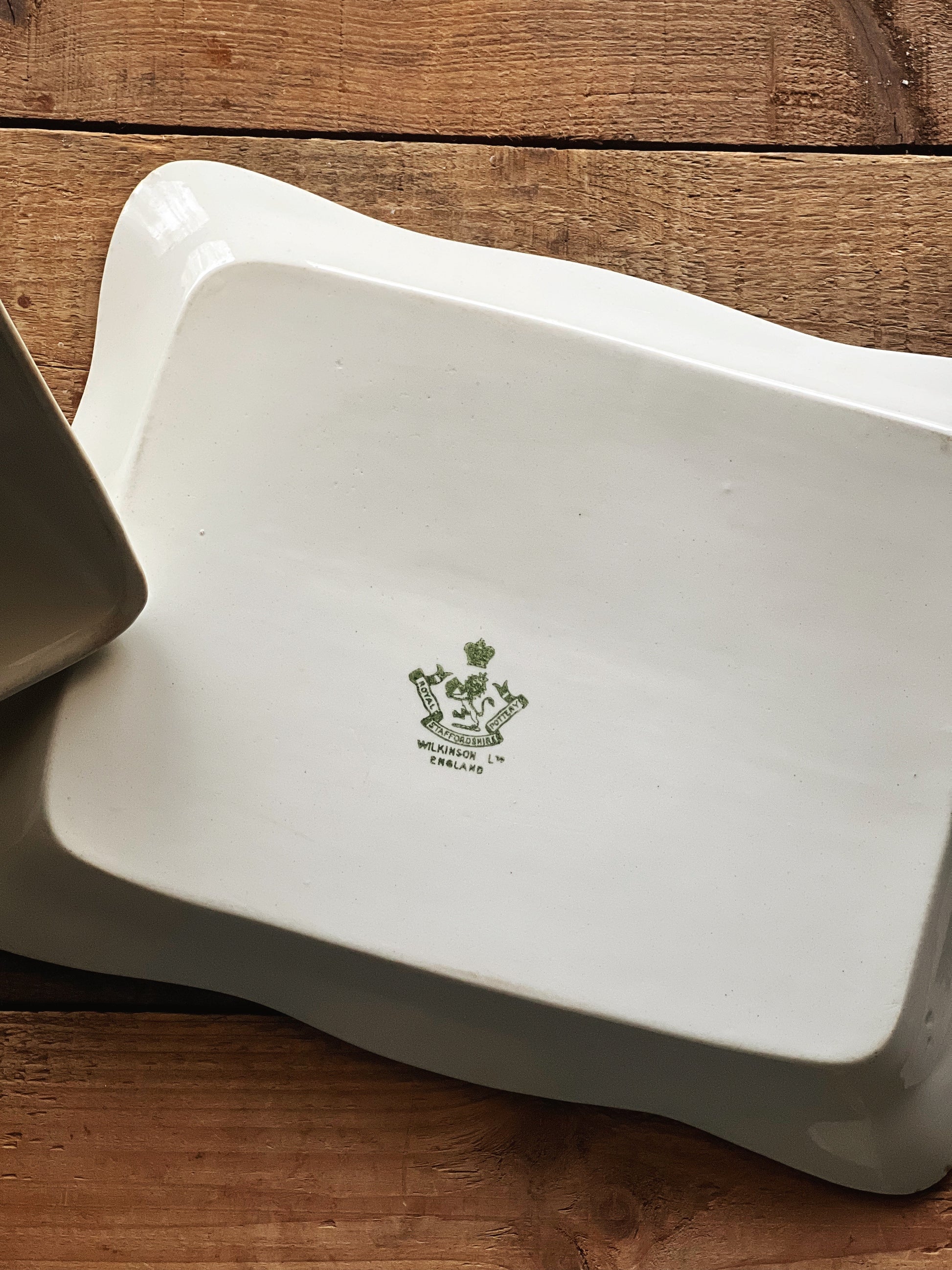 Antique Wilkinson Ltd Ye Olde English Rose Cheese Dish
