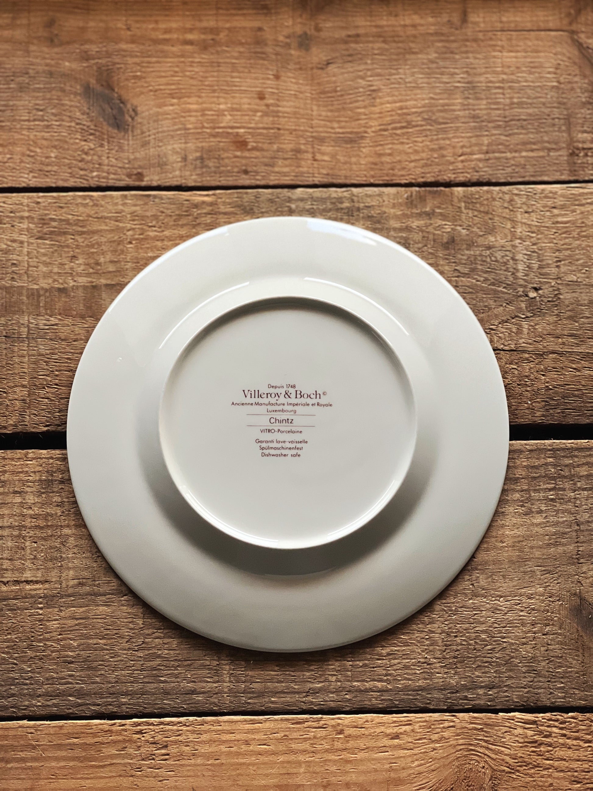 Vintage Villeroy & Boch Chintz Dessert Plate