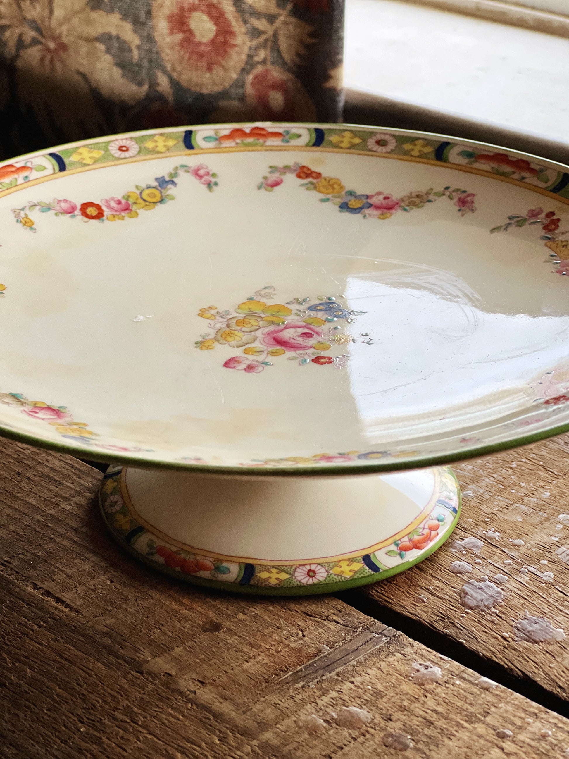 Antique Minton Wright Tyndale & Vanroden Philadelphia Cake Stand