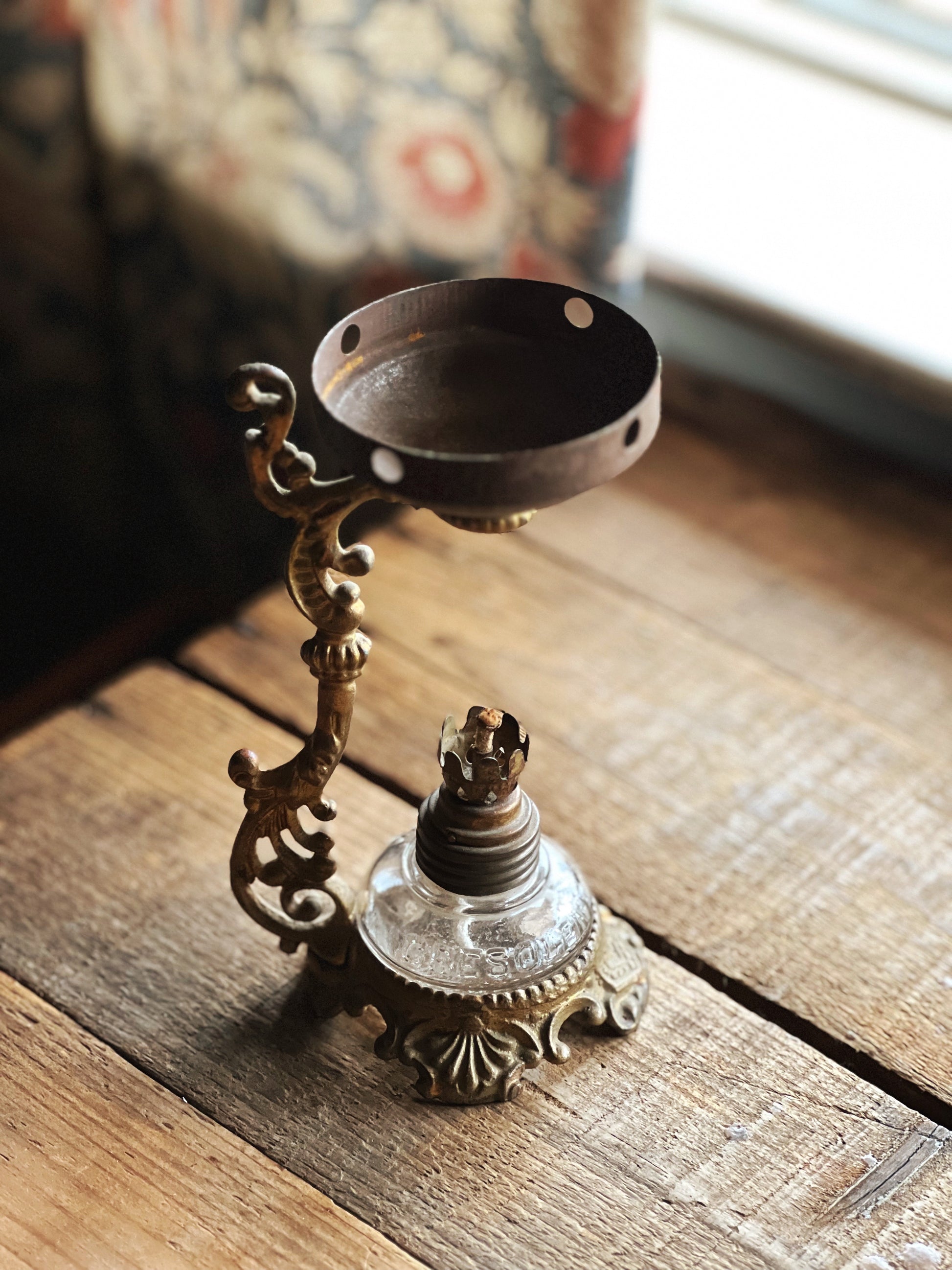 antique brass vaporizer