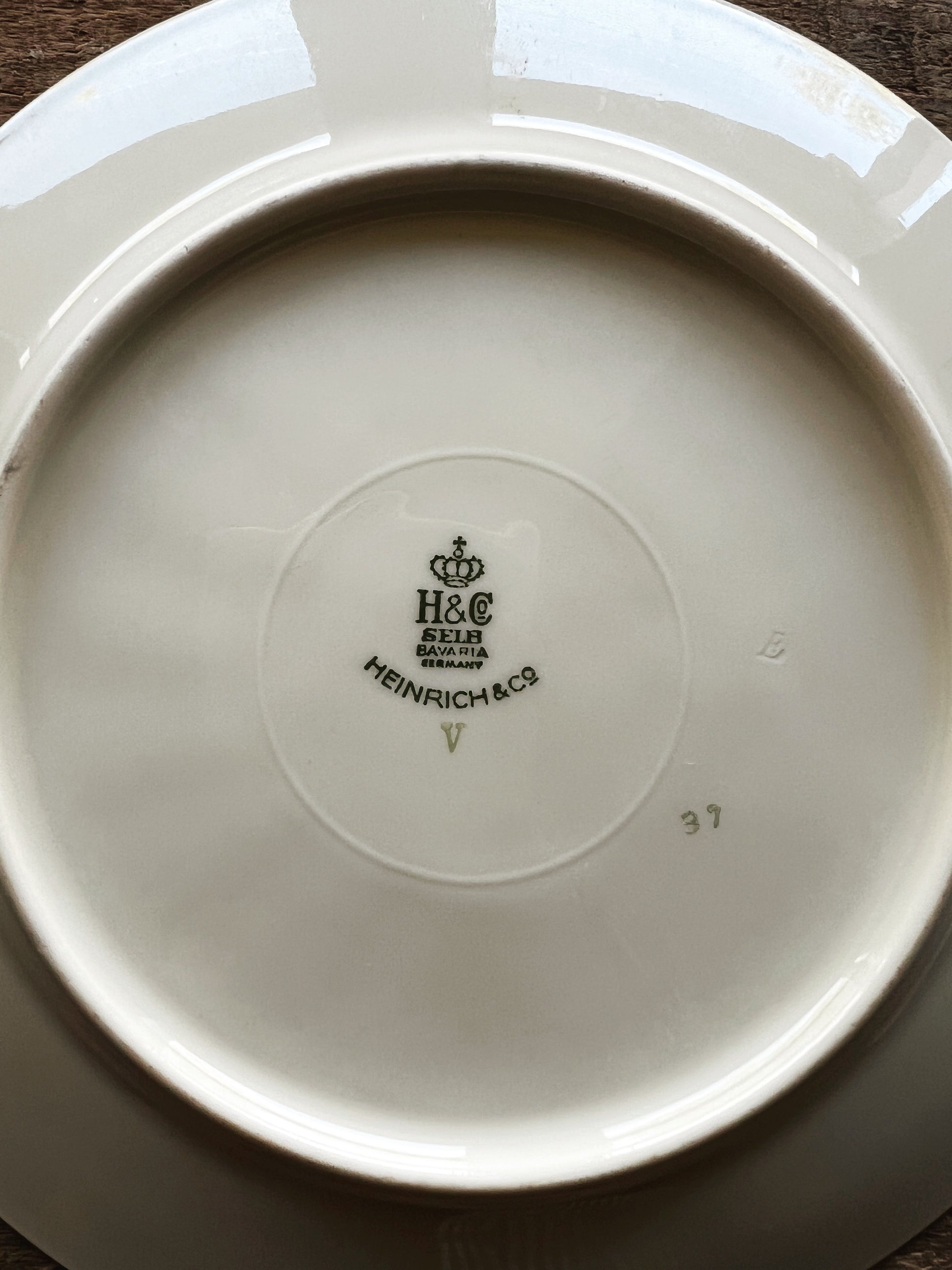 Vintage Heinrich & Co Bavaria Floral Dessert Plate