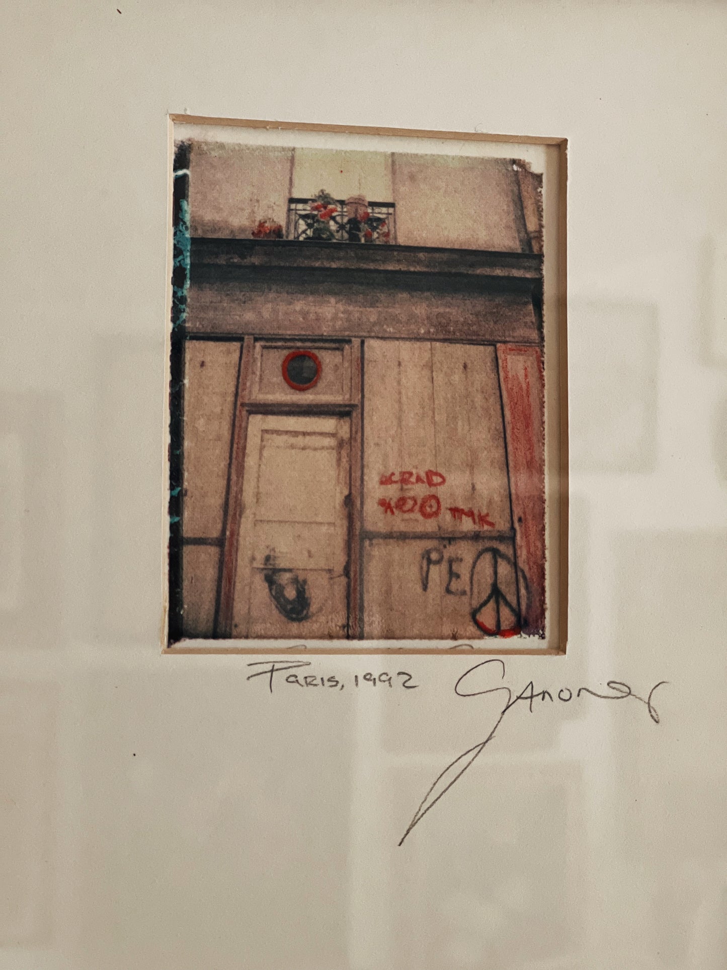 Framed Vintage 1992 Paris Print (Signed)
