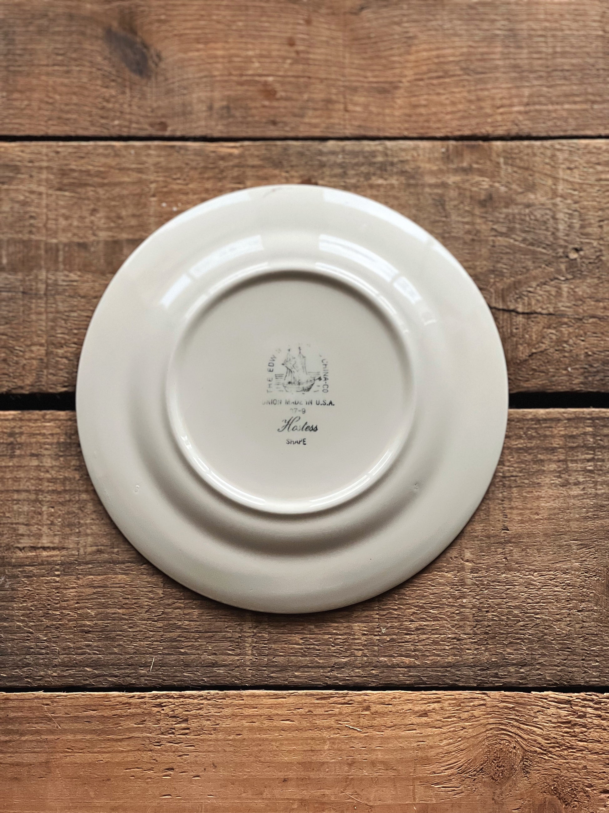 Vintage Set of 4 Edwin Knowles Floral Dessert Plates