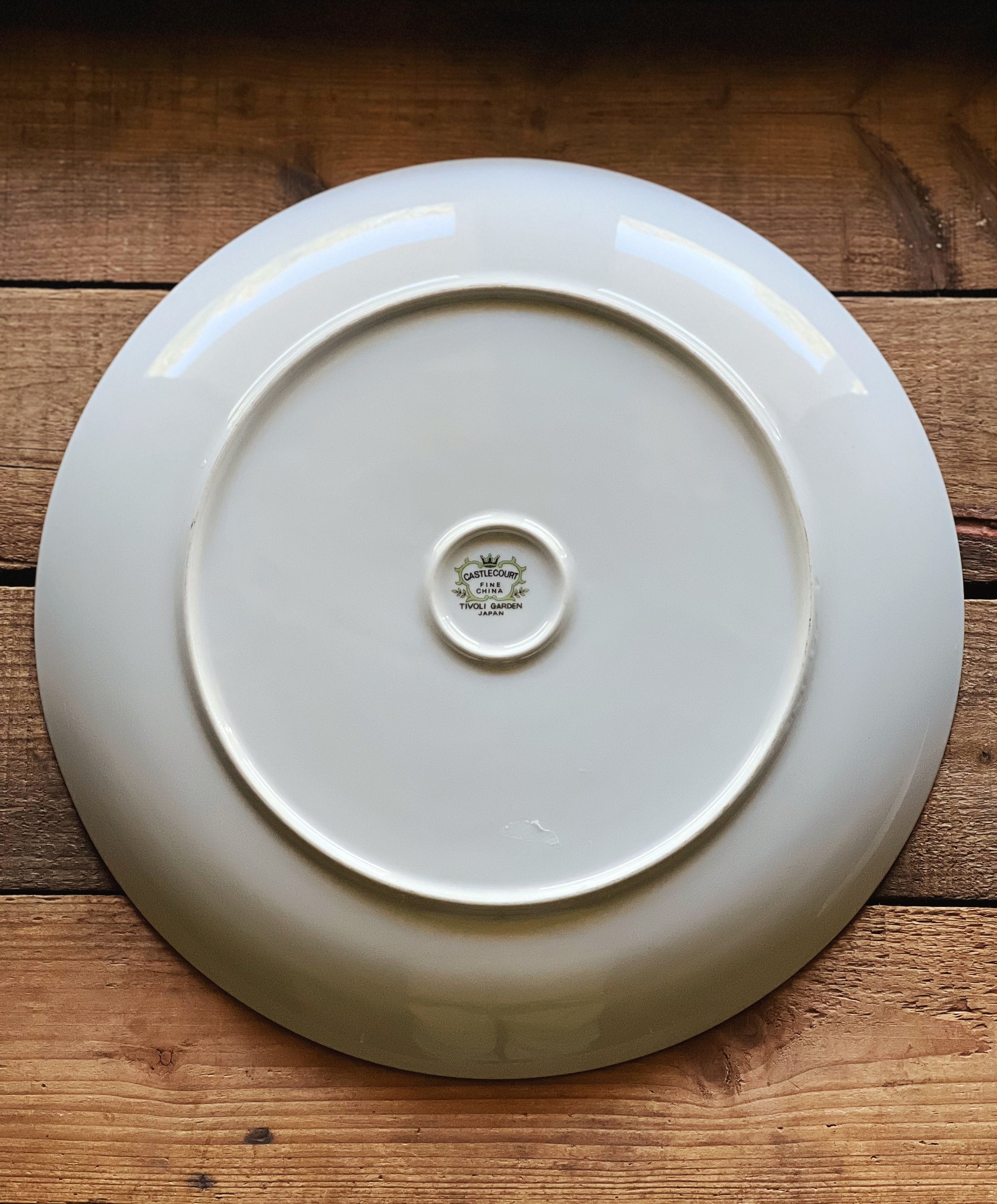 Vintage Castle Court Japan Tivoli Garden Chop Plate / Round Platter
