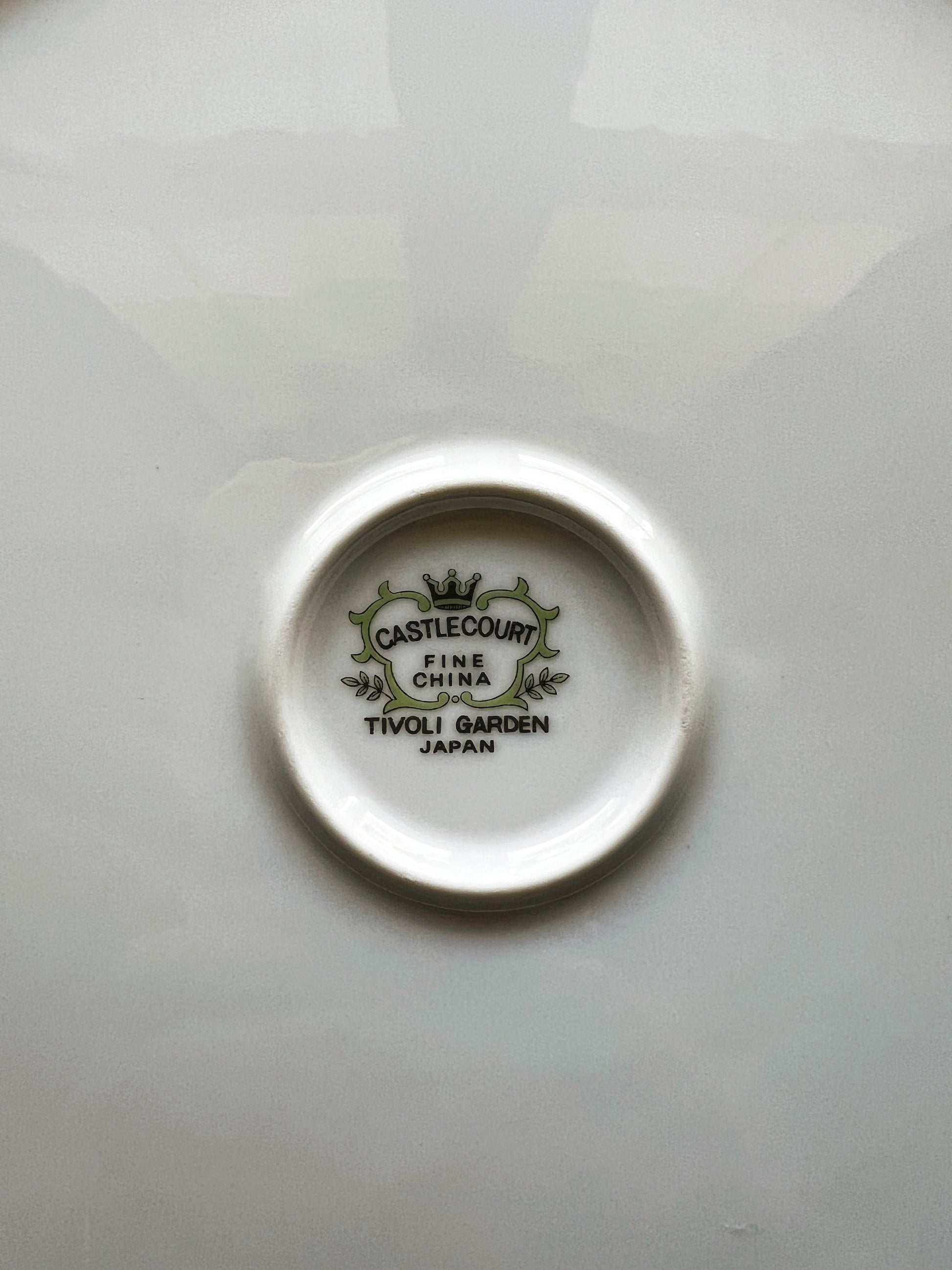 Vintage Castle Court Japan Tivoli Garden Chop Plate / Round Platter