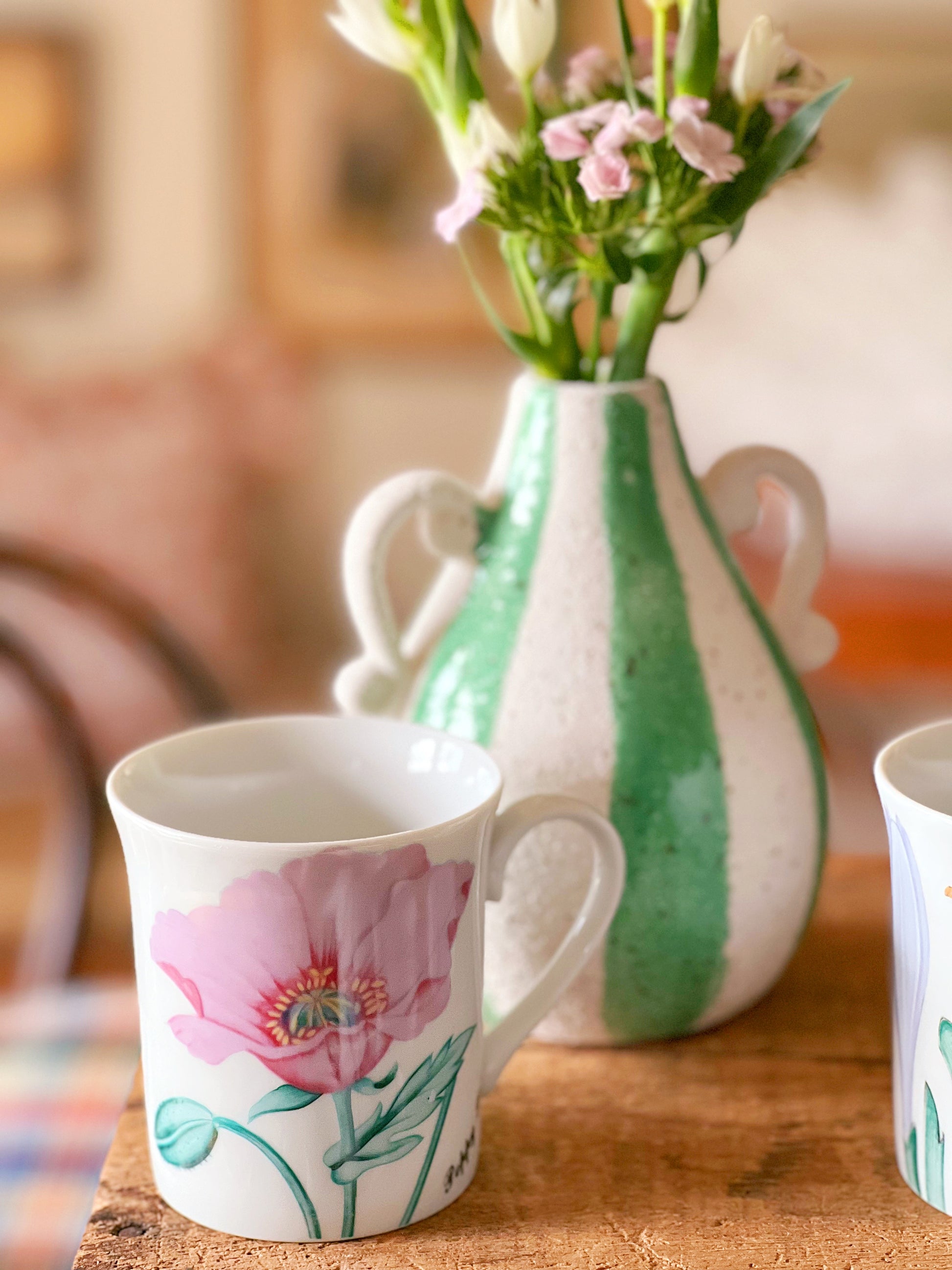 Vintage Horchow Collection Botanical Herb Mug