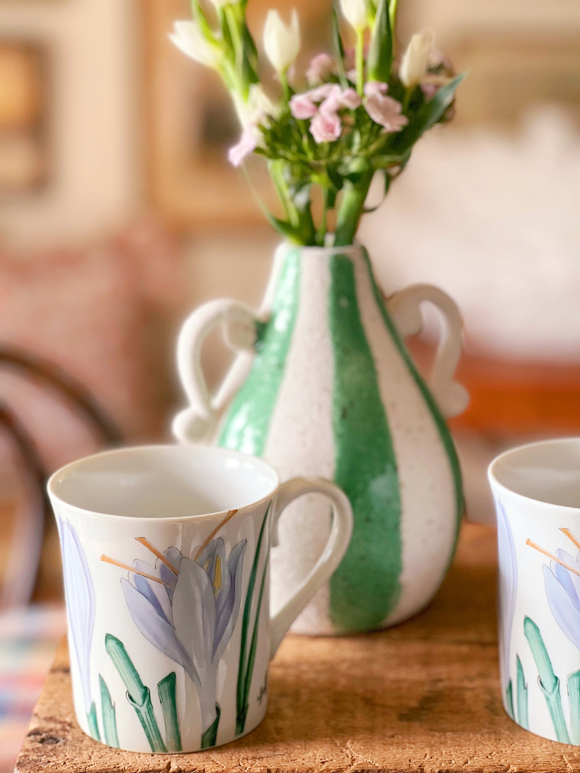 Vintage Horchow Collection Botanical Herb Mug