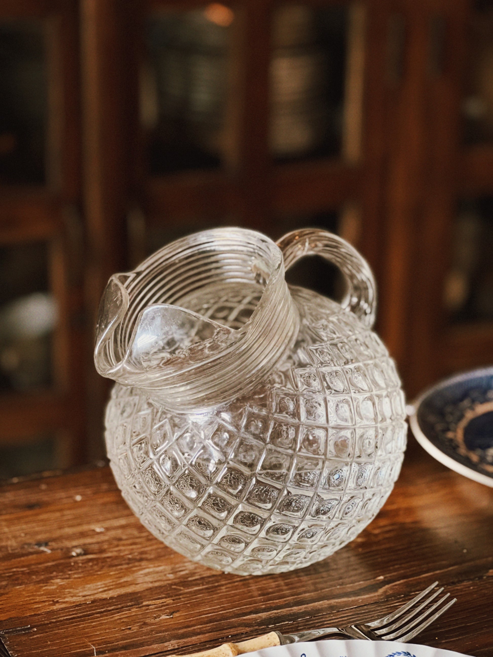 Vintage Cut Glass Pitcher