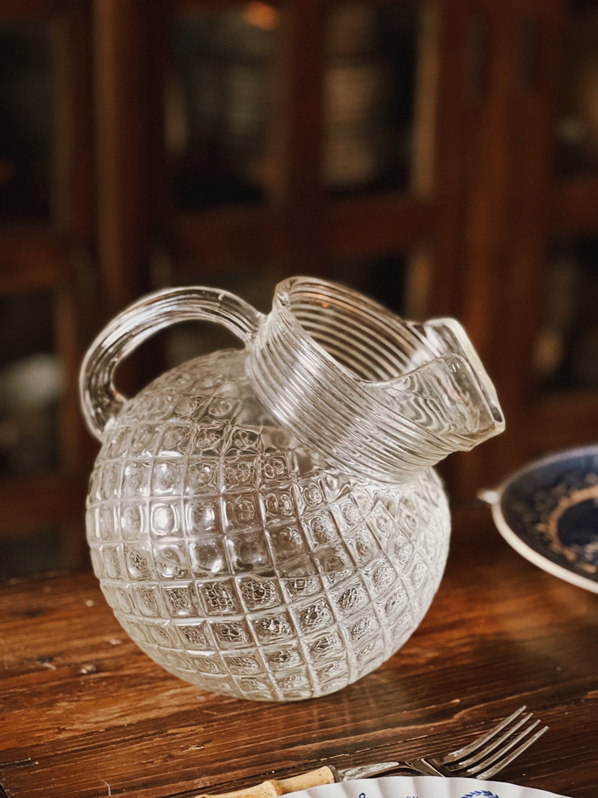 Vintage Cut Glass Pitcher