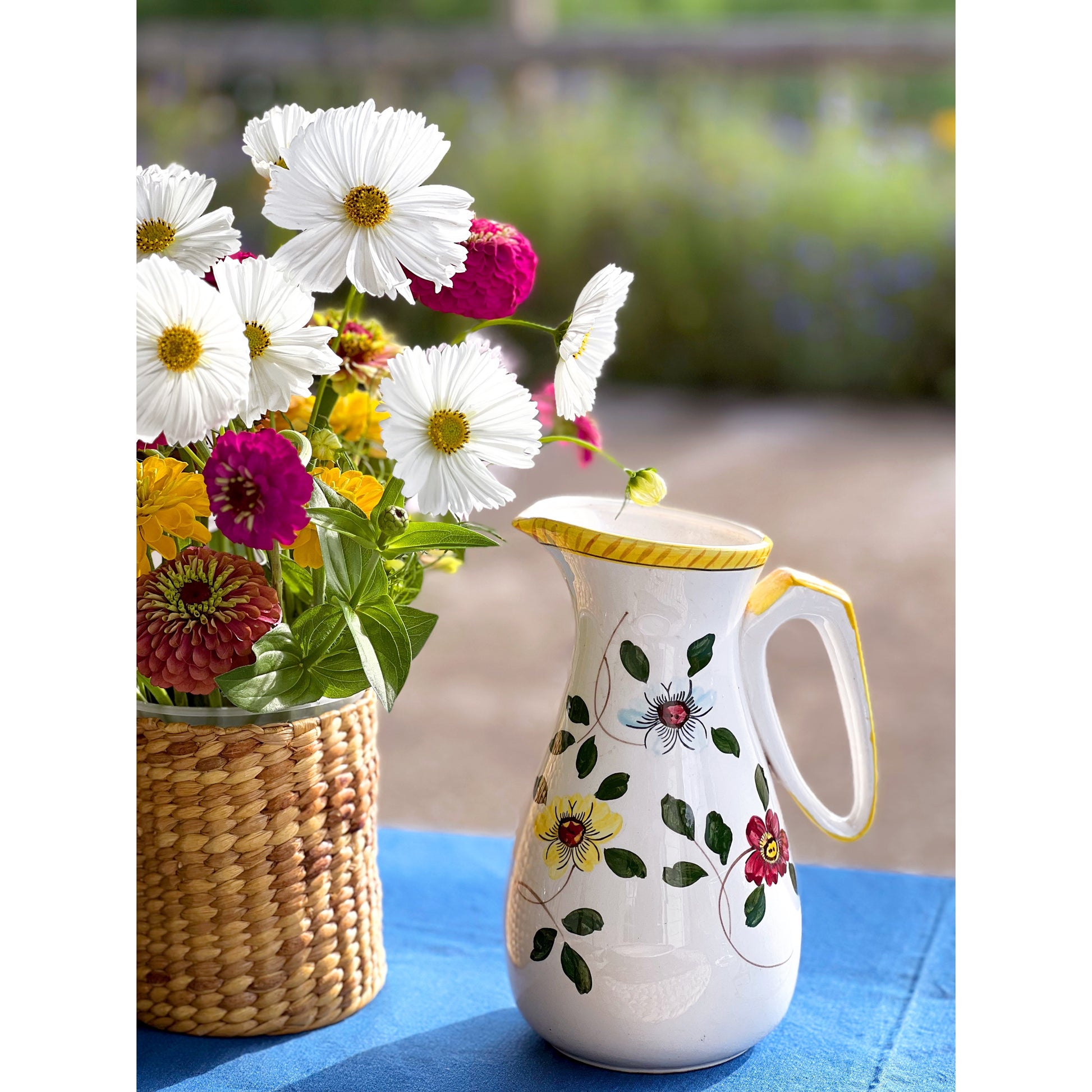 Hand Painted Vintage Pitcher