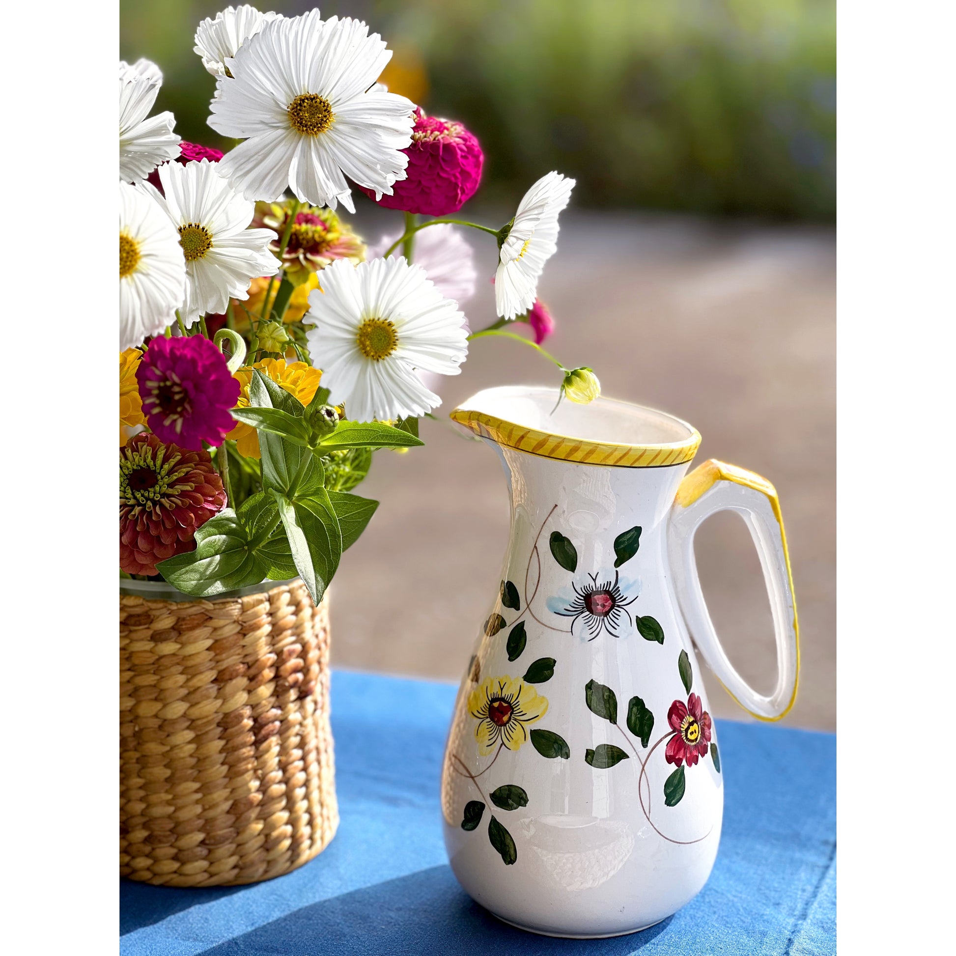 Hand Painted Vintage Pitcher