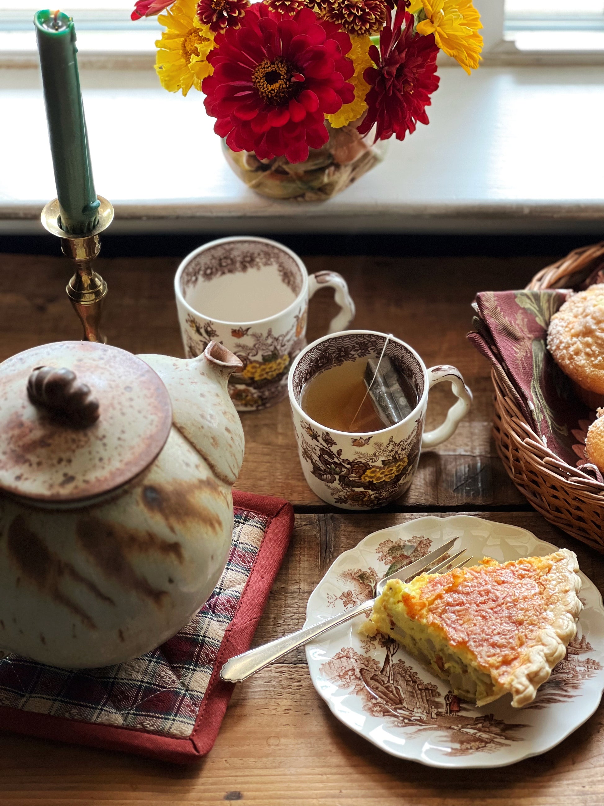 Vintage Handmade Pottery Teapot