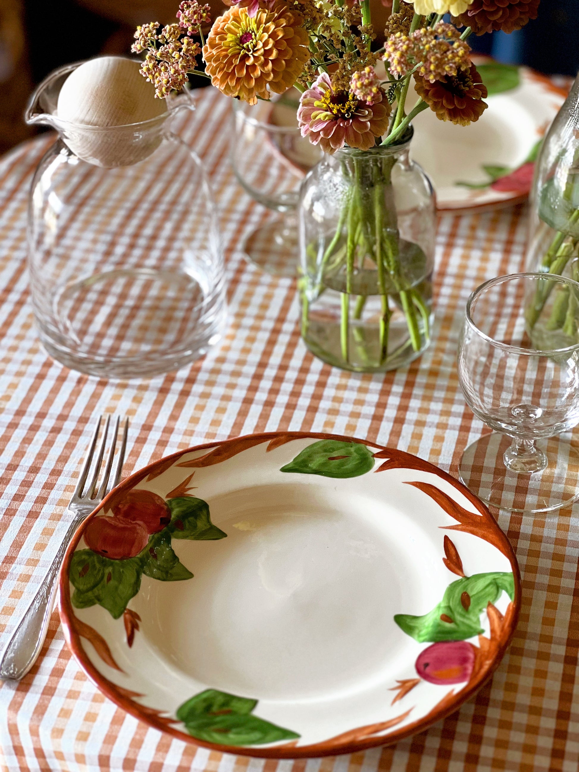 Clear Glass Double Spout Decanter with Ball Stopper