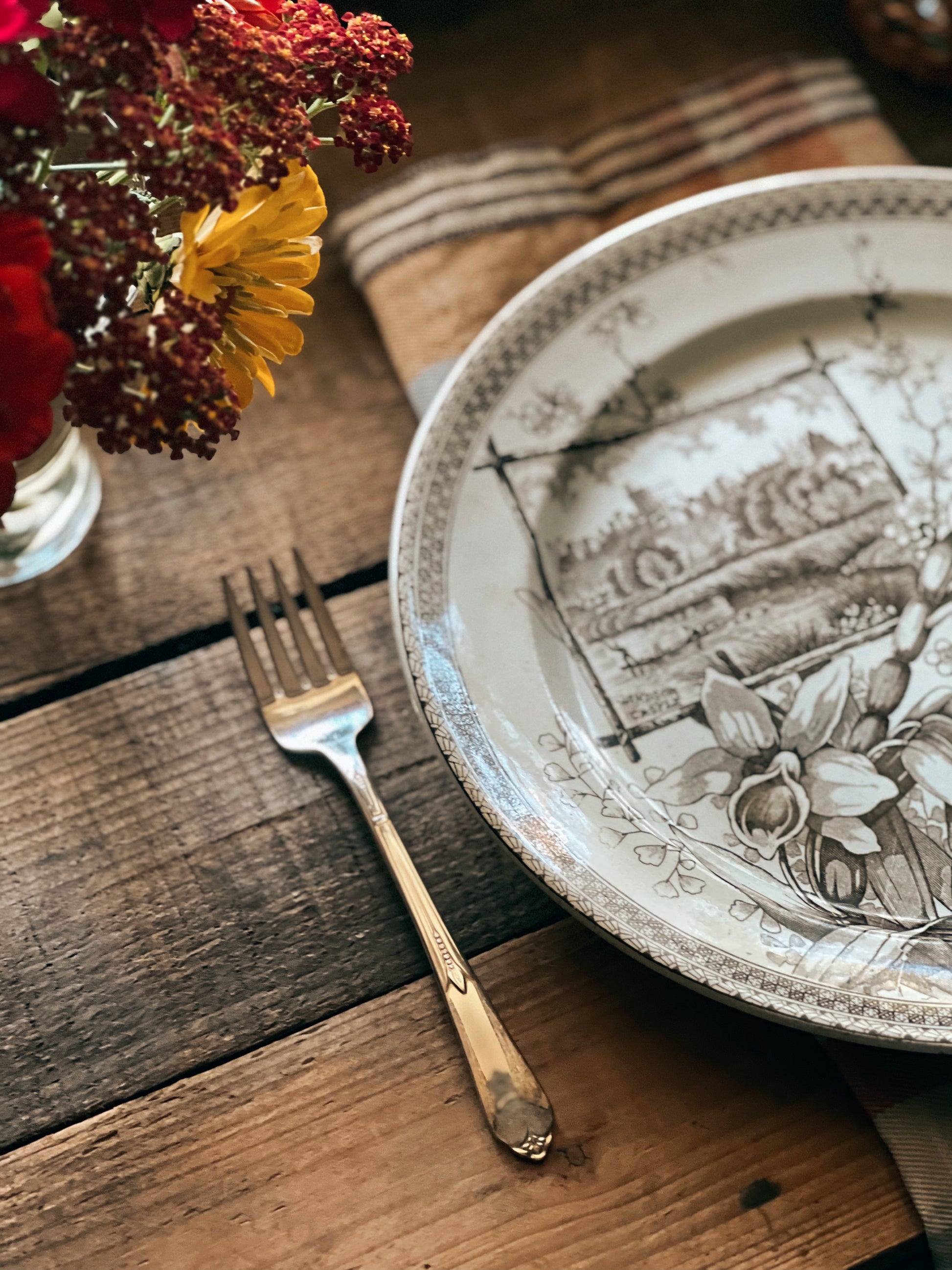Vintage Rogers Silver Plate Salad Fork