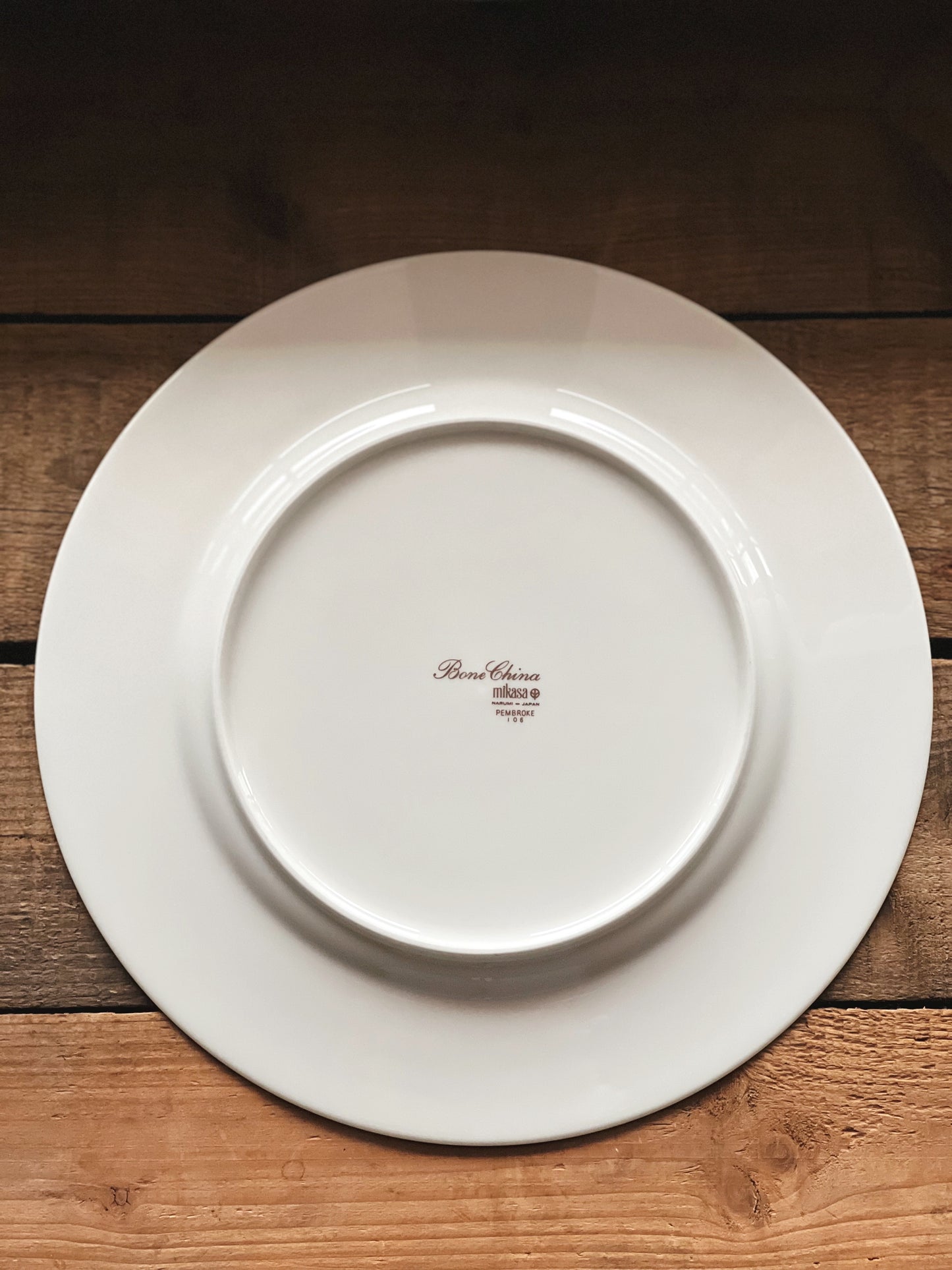 Vintage Mikasa Bone China Pembroke Dinner Plate