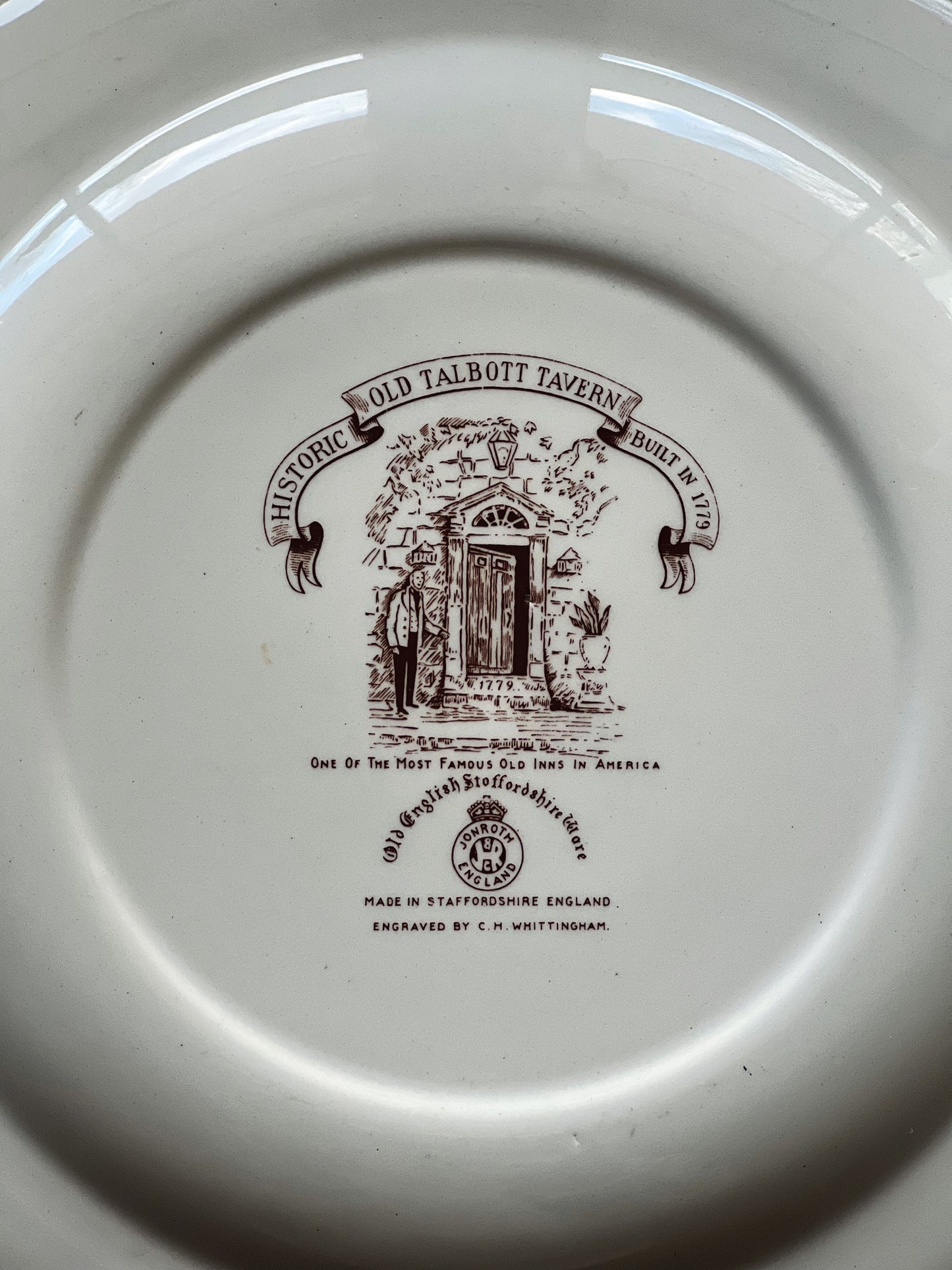 Vintage JonRoth England Old Talbott Tavern Bardstown Kentucky Plate