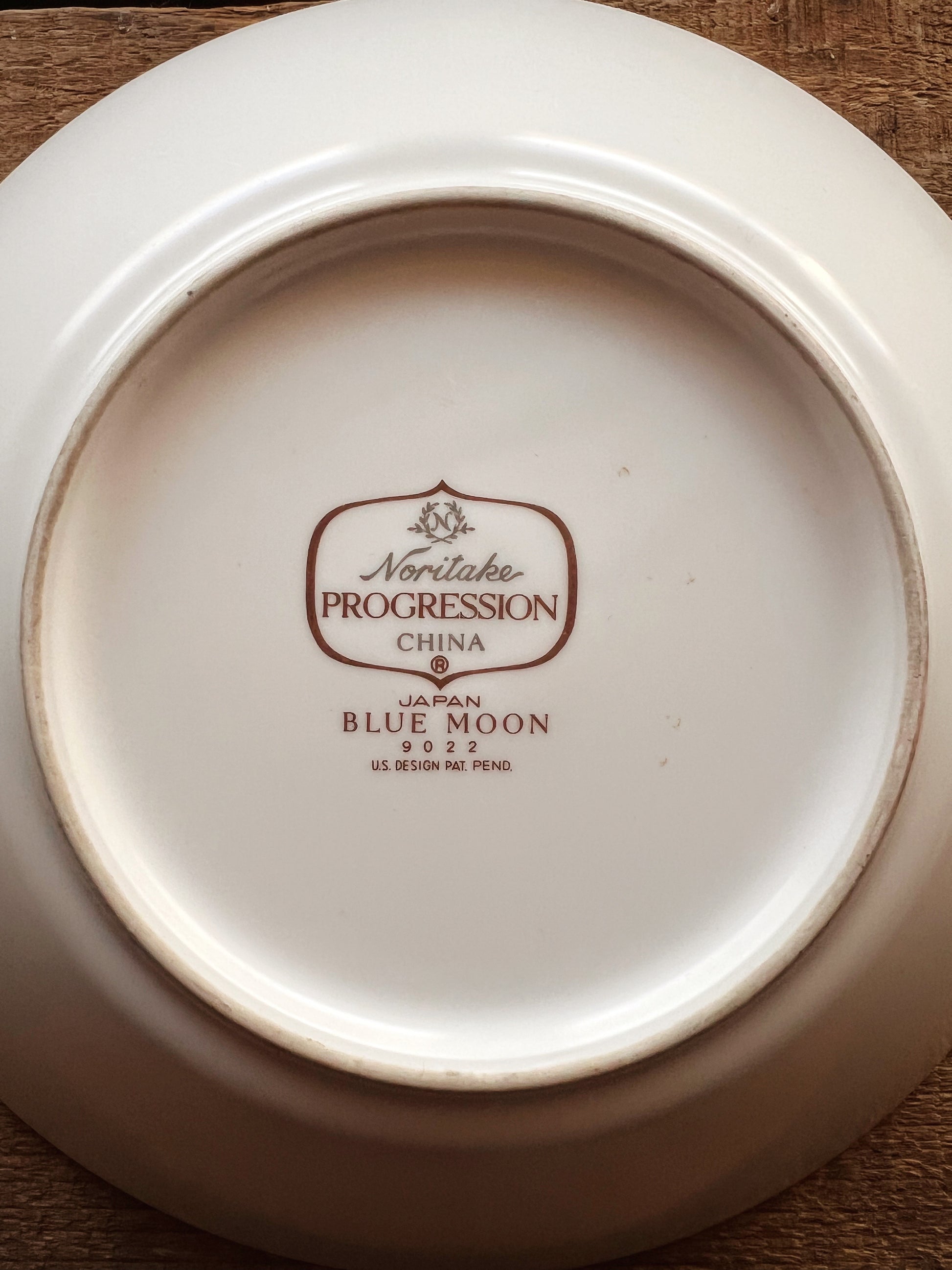 Vintage Noritake Progression Blue Moon Coupe Soup Bowl