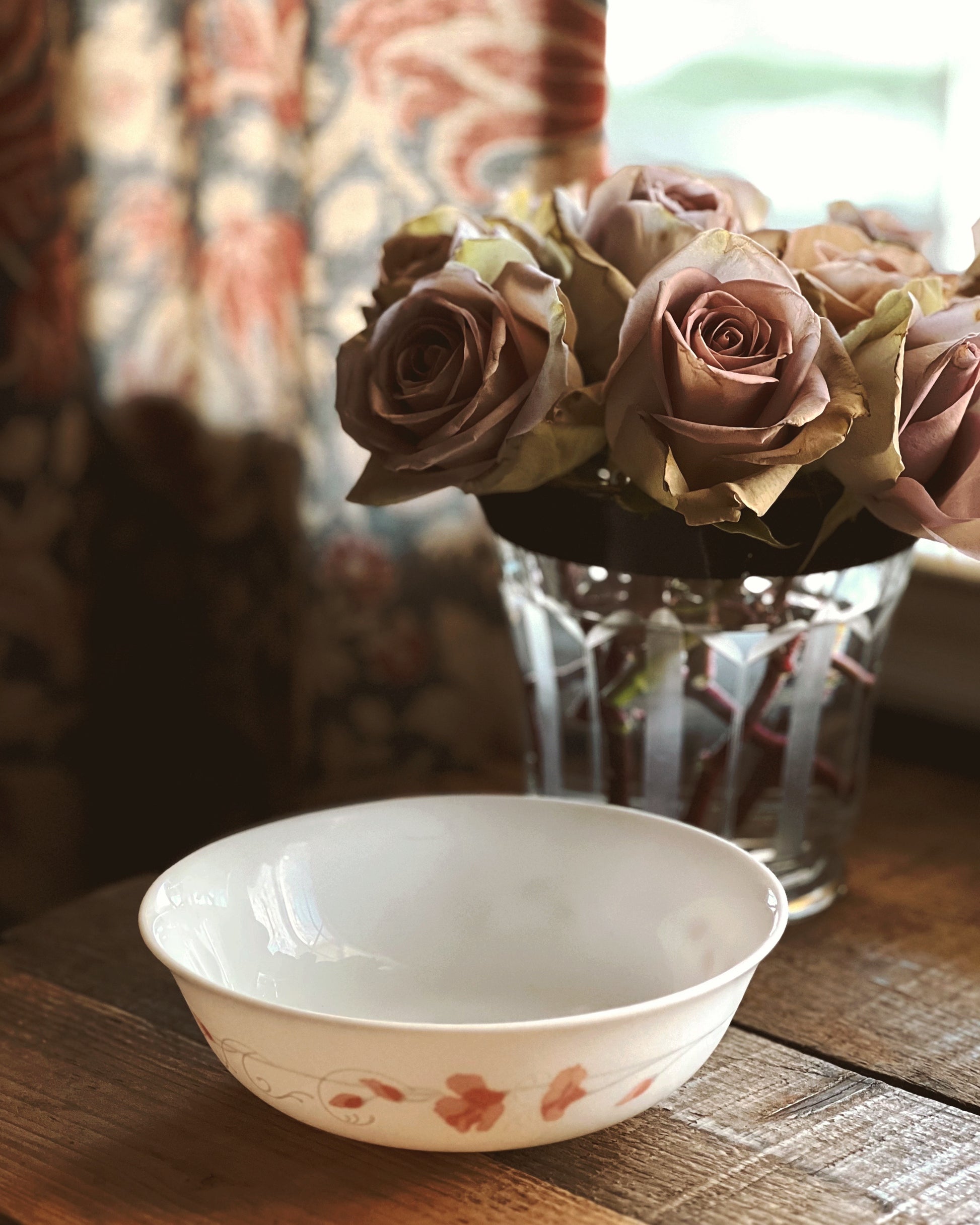 Vintage Arcopal France Set of 4 Linette Cereal Bowls