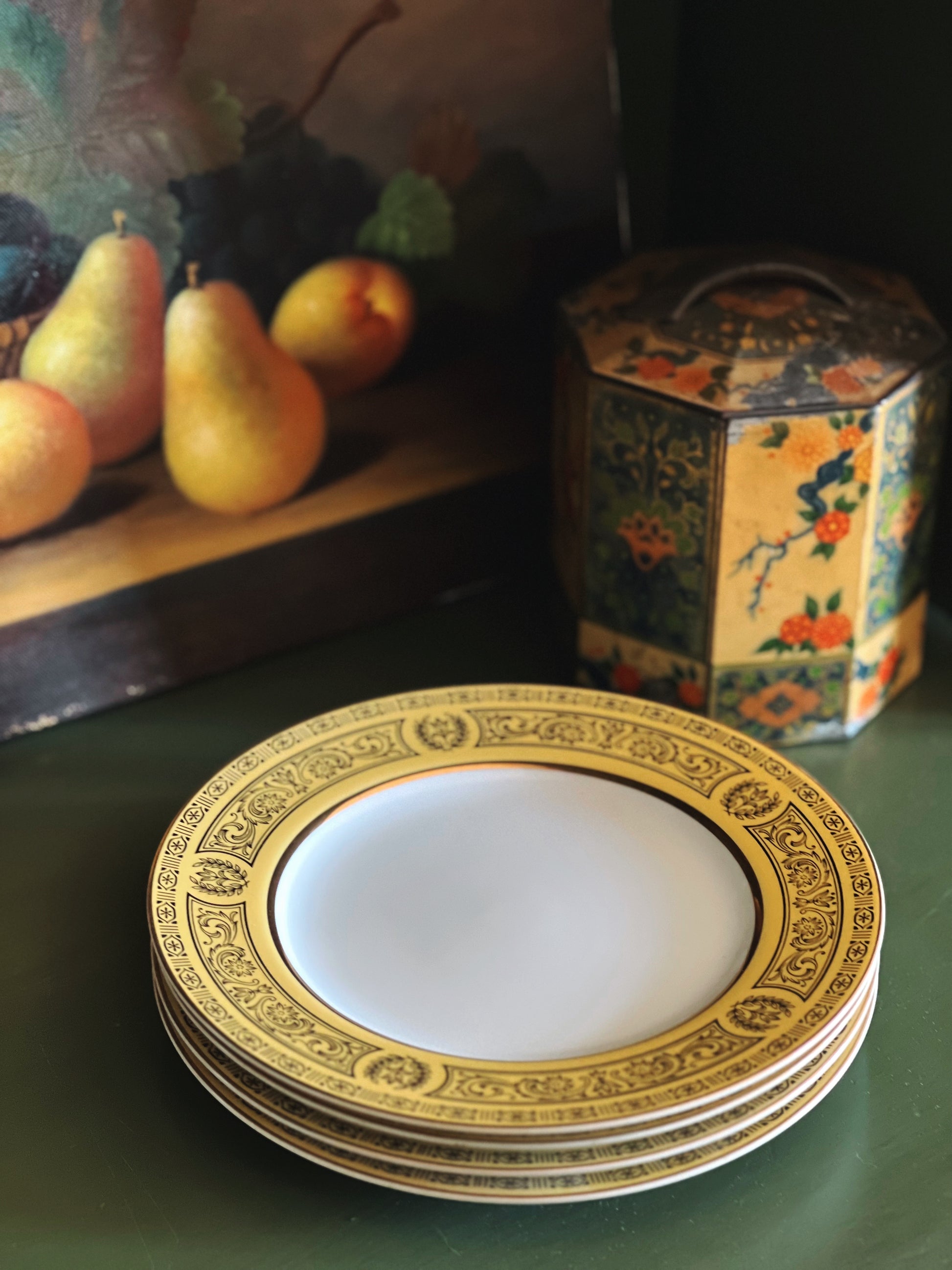 Vintage Sears Golden Damask Fine China Salad Plate