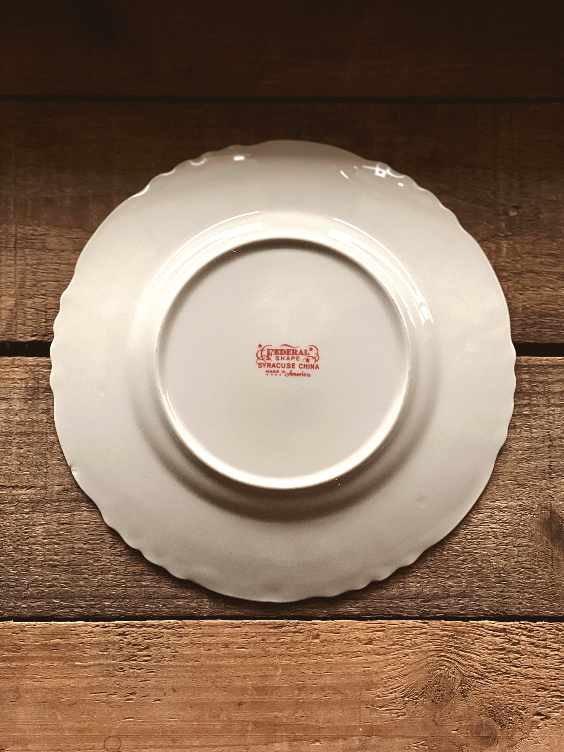 Vintage Syracuse China Federal Shape Brantley Salad Plate