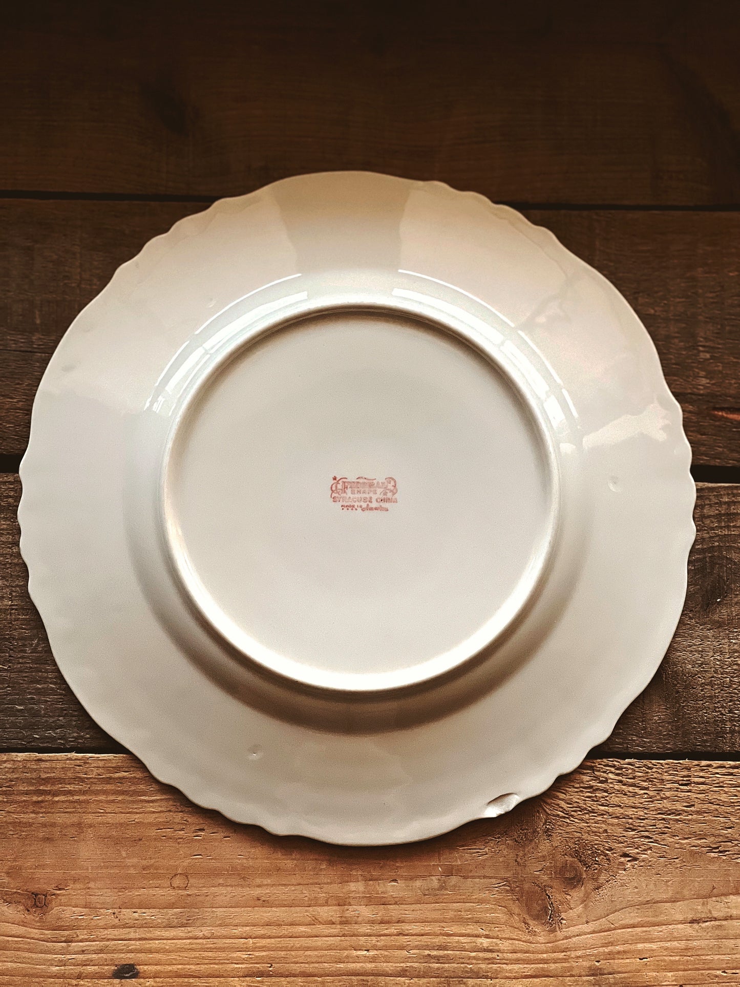 Vintage Syracuse China Federal Shape Brantley Dinner Plate