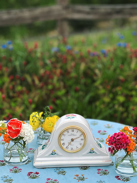 Vintage Laura Ashley Mantle Clock