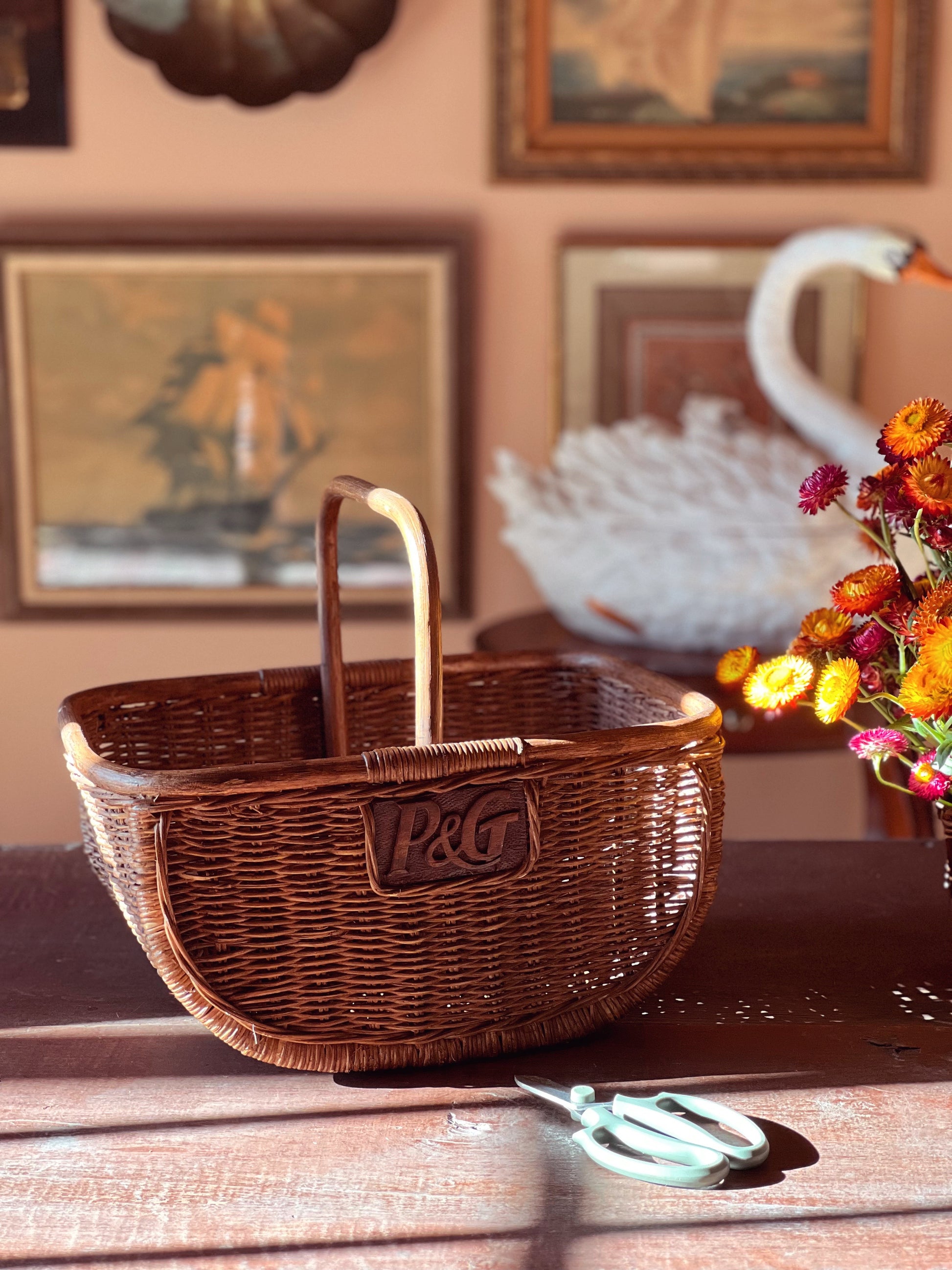 Vintage Harvest Basket