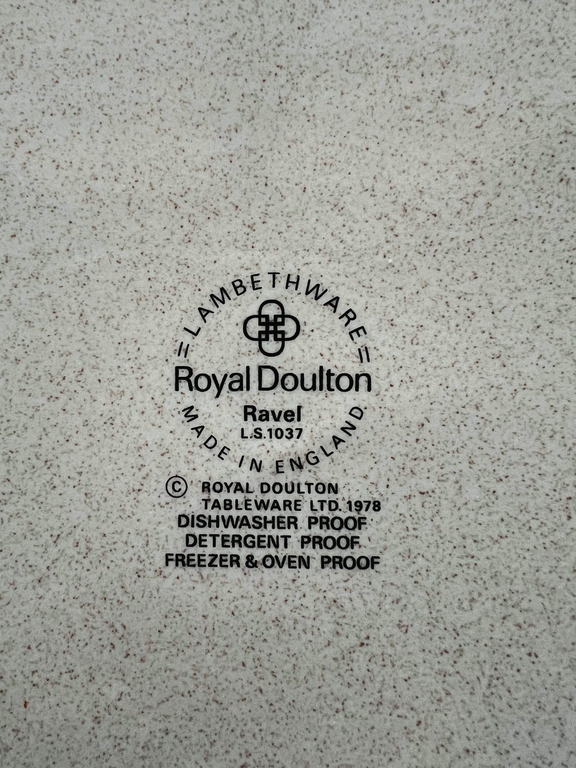 Vintage Royal Doulton Ravel Dinner Plate