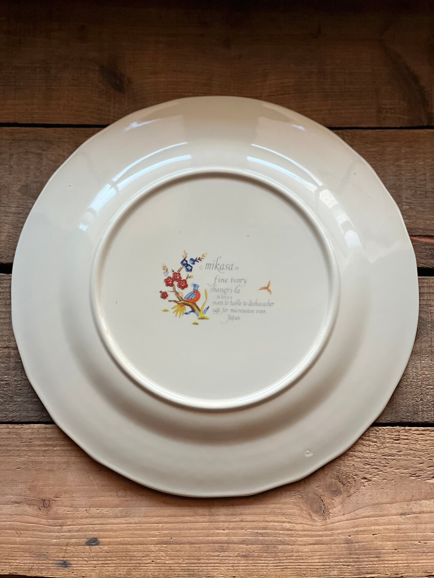 Vintage Mikasa Fine Ivory Shangri La Dinner Plate