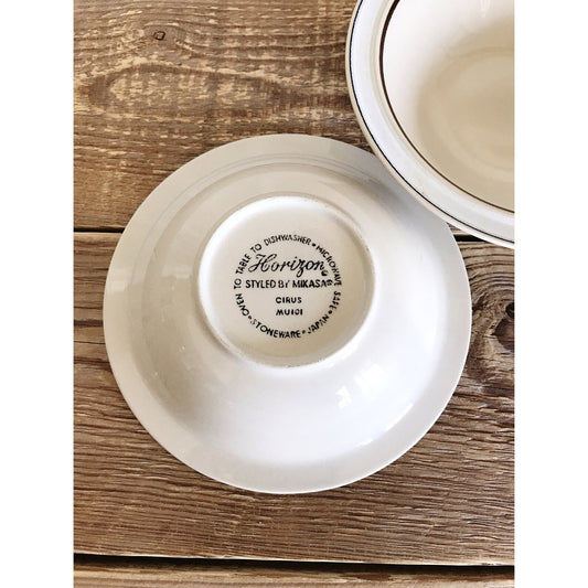 Vintage Mikasa Horizon Cirus Stoneware Cereal Bowl