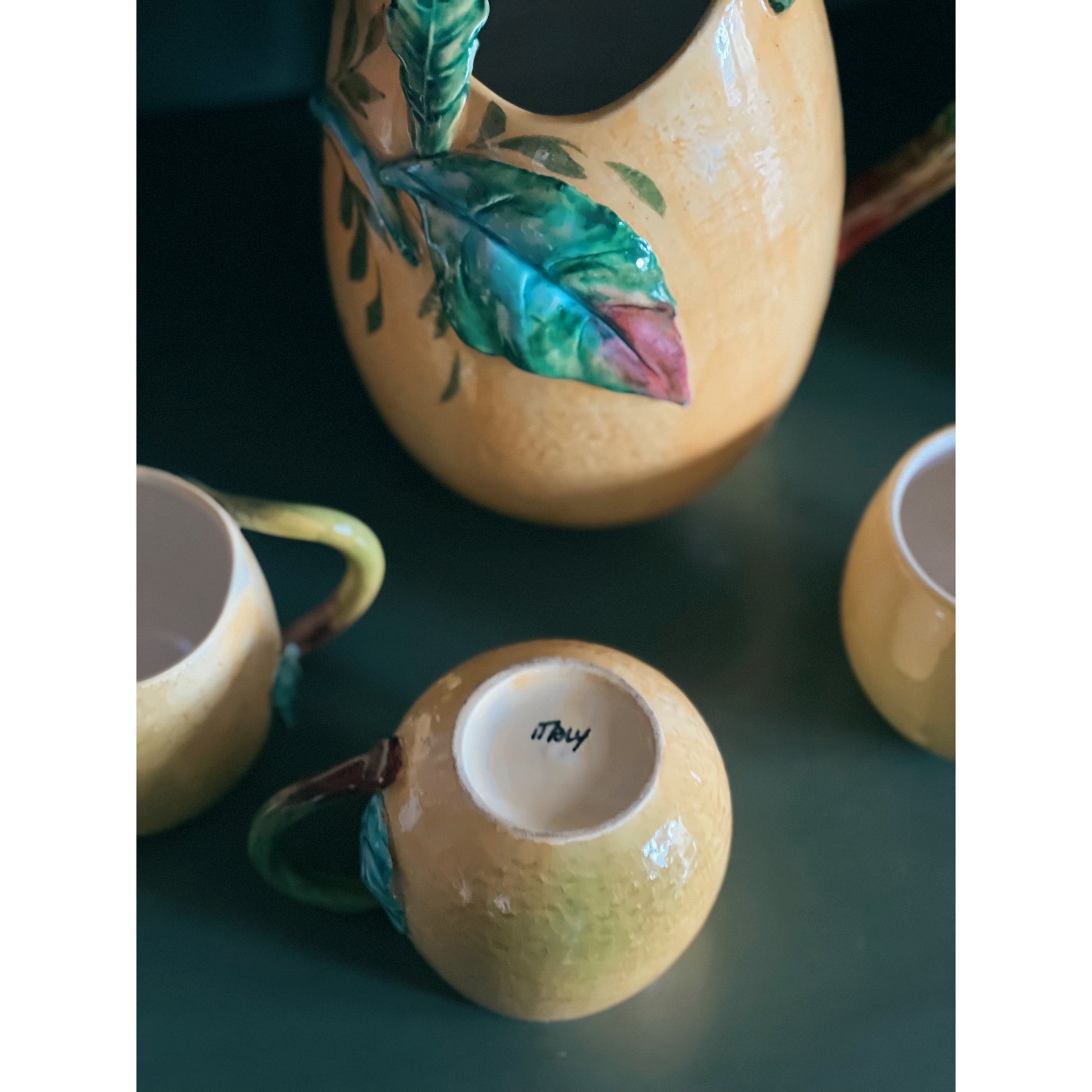 Vintage Set of 4 Italian Lemon Cups