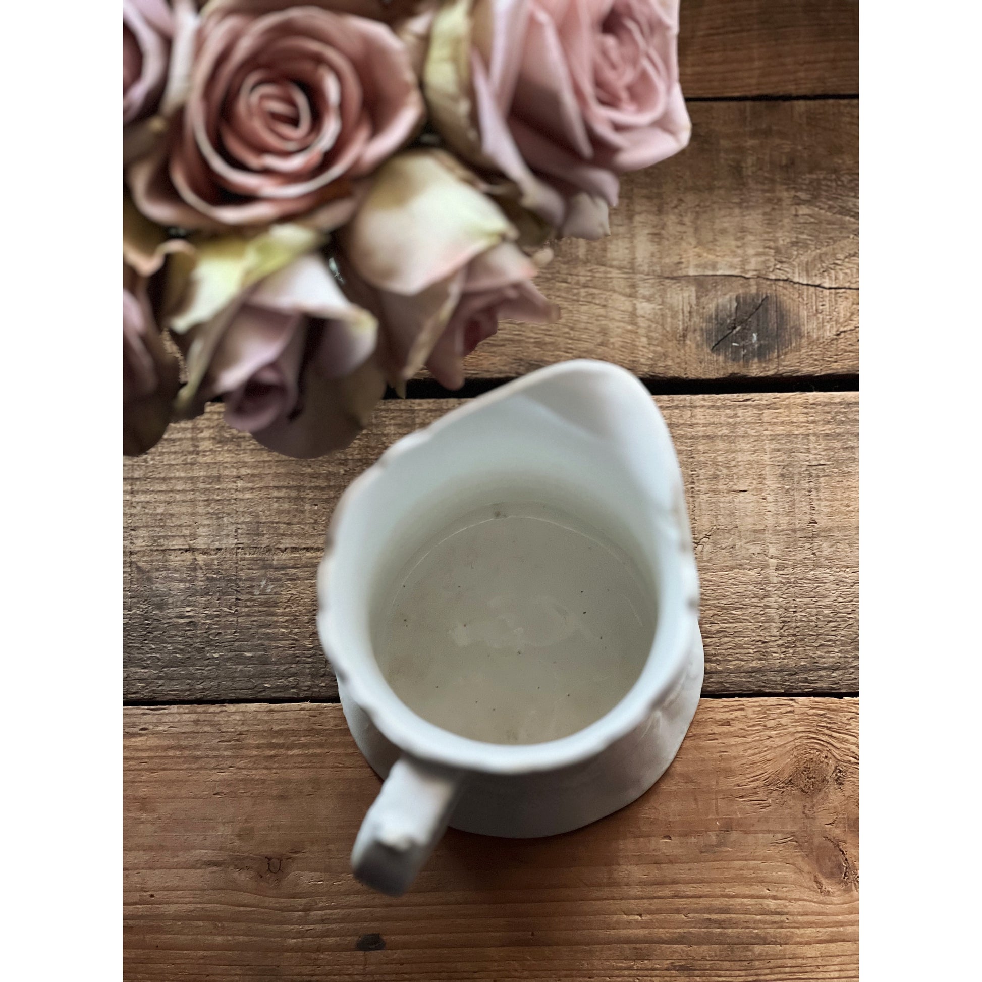 Small Antique Floral Pitcher