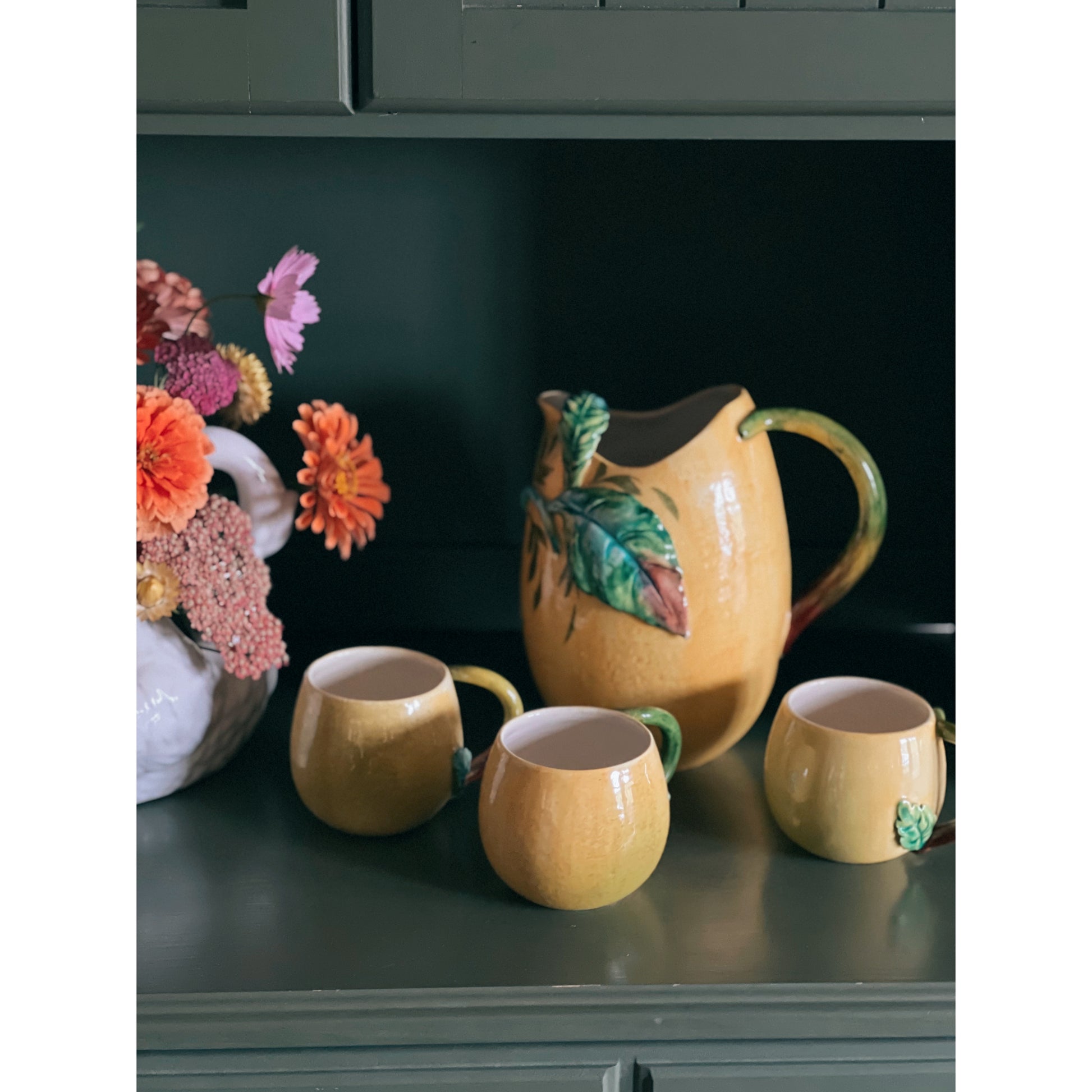 Vintage Set of 4 Italian Lemon Cups