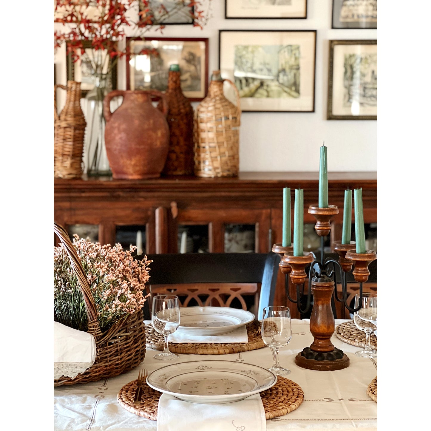 vintage tablecloth