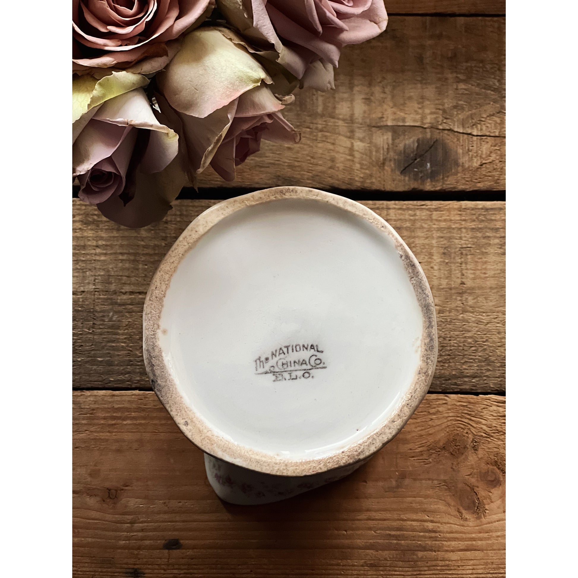 Small Antique Floral Pitcher