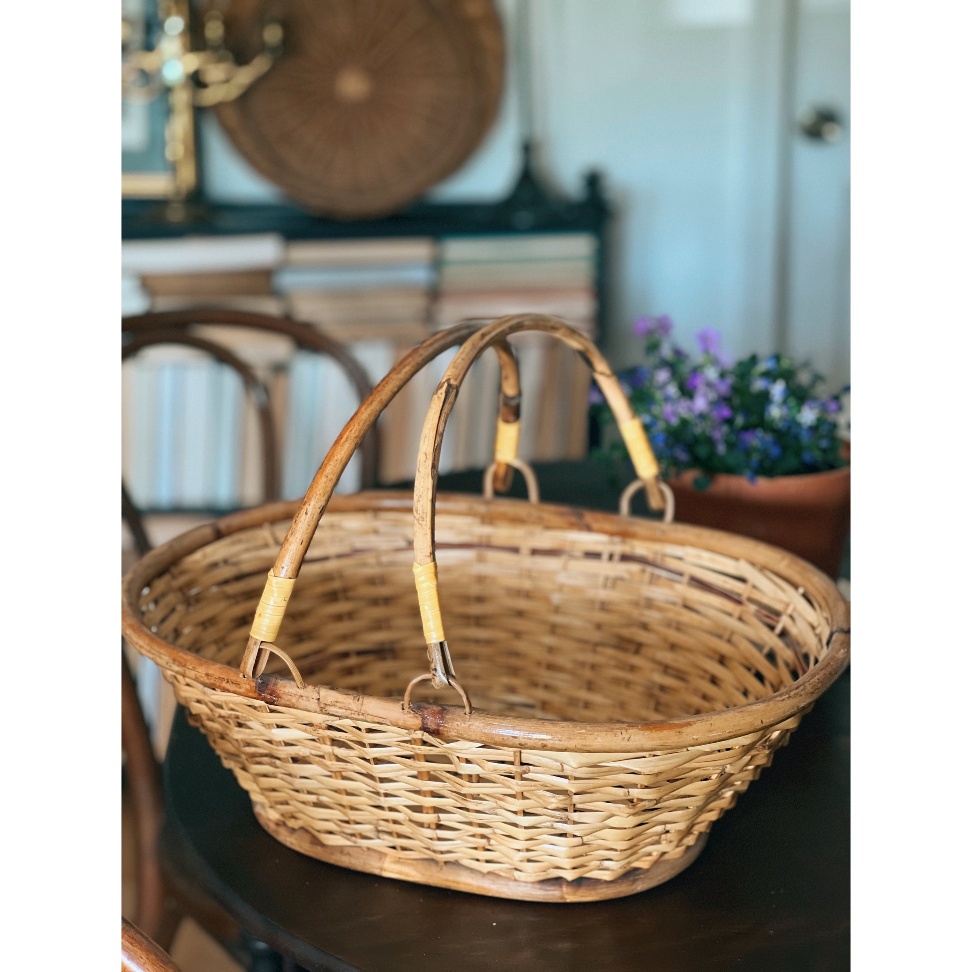 Vintage Bamboo Basket