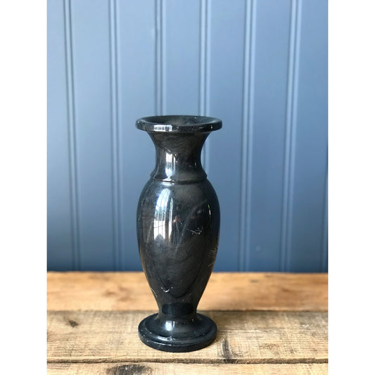 Vintage Black Marble Vase