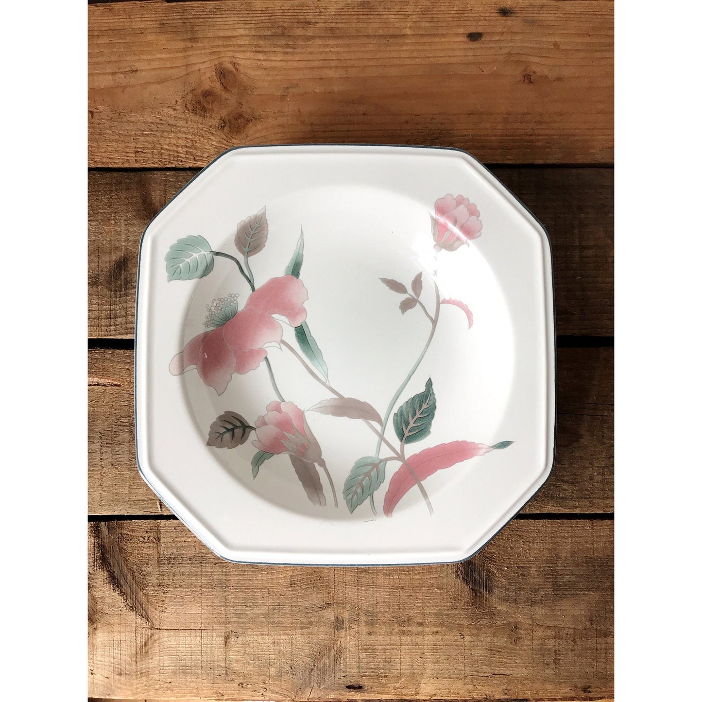 Set of 4 Mikasa Continental Silk Flowers Soup Bowls