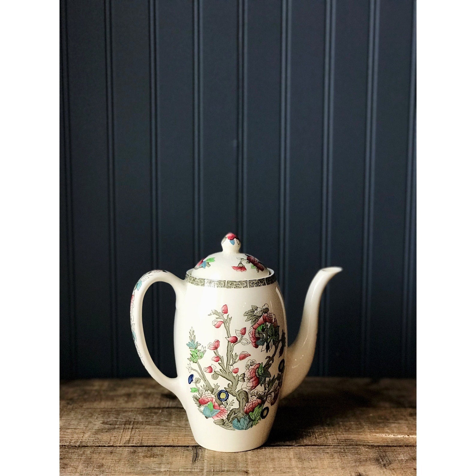 Vintage Johnson Brothers England Indian Tree Coffee Pot