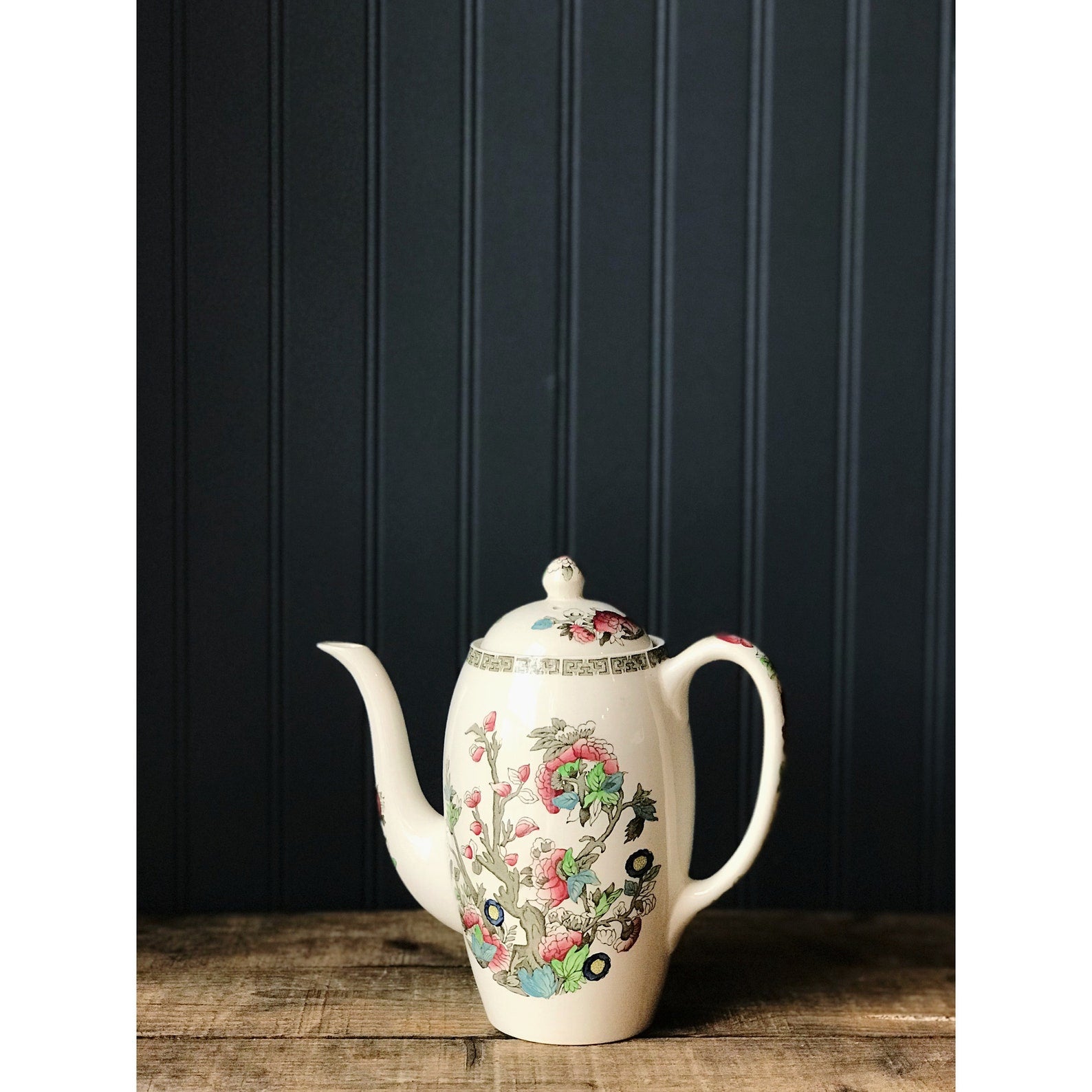 Vintage Johnson Brothers England Indian Tree Coffee Pot