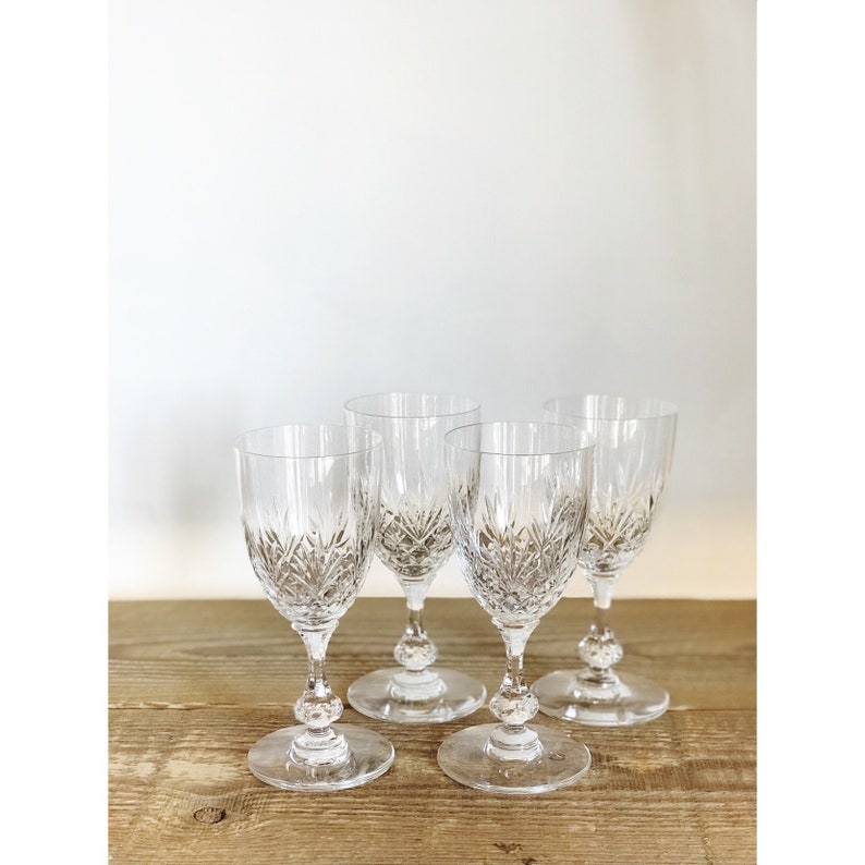 St Louis France Crystal Massenet Burgundy Glass