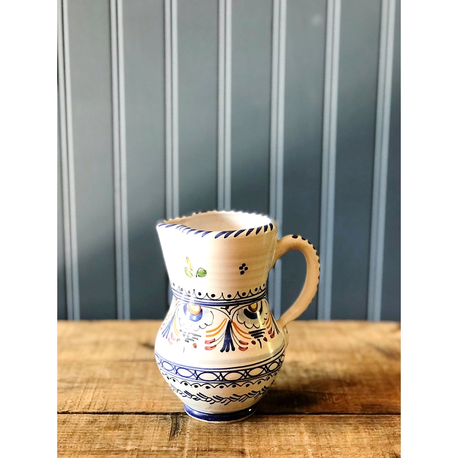 Small Vintage Hand Painted Pitcher / Creamer