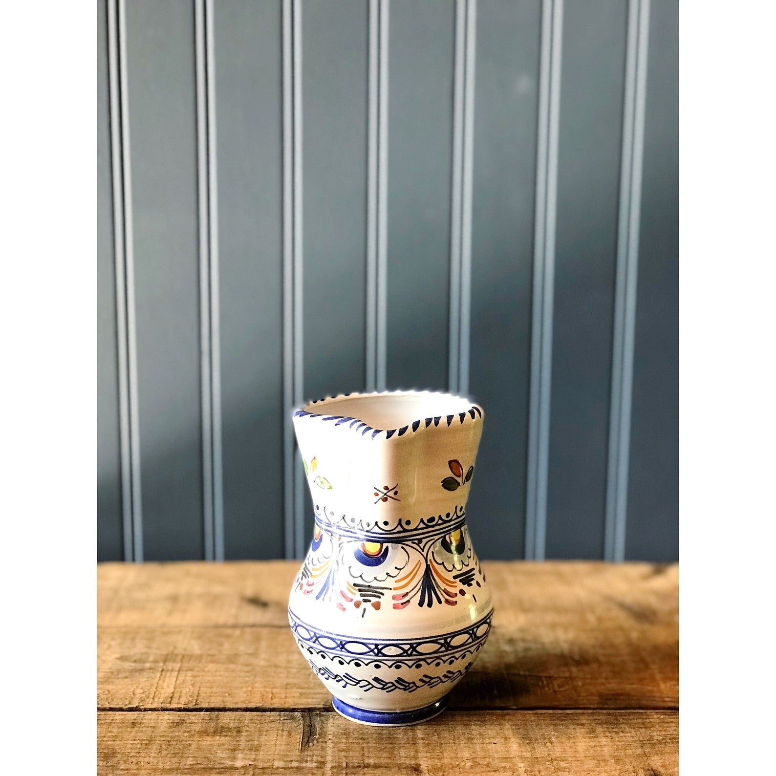 Small Vintage Hand Painted Pitcher / Creamer