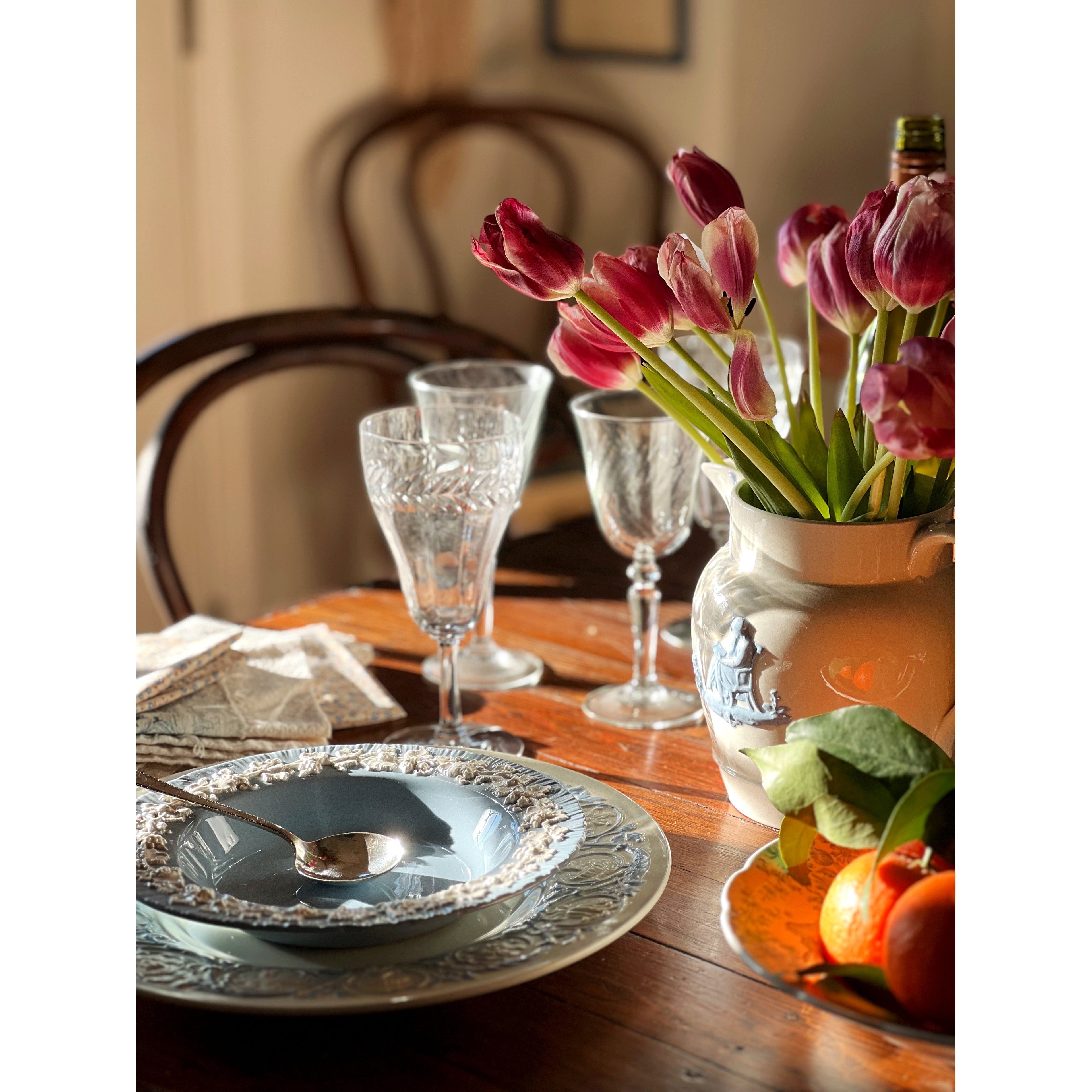vintage and antique wine glasses