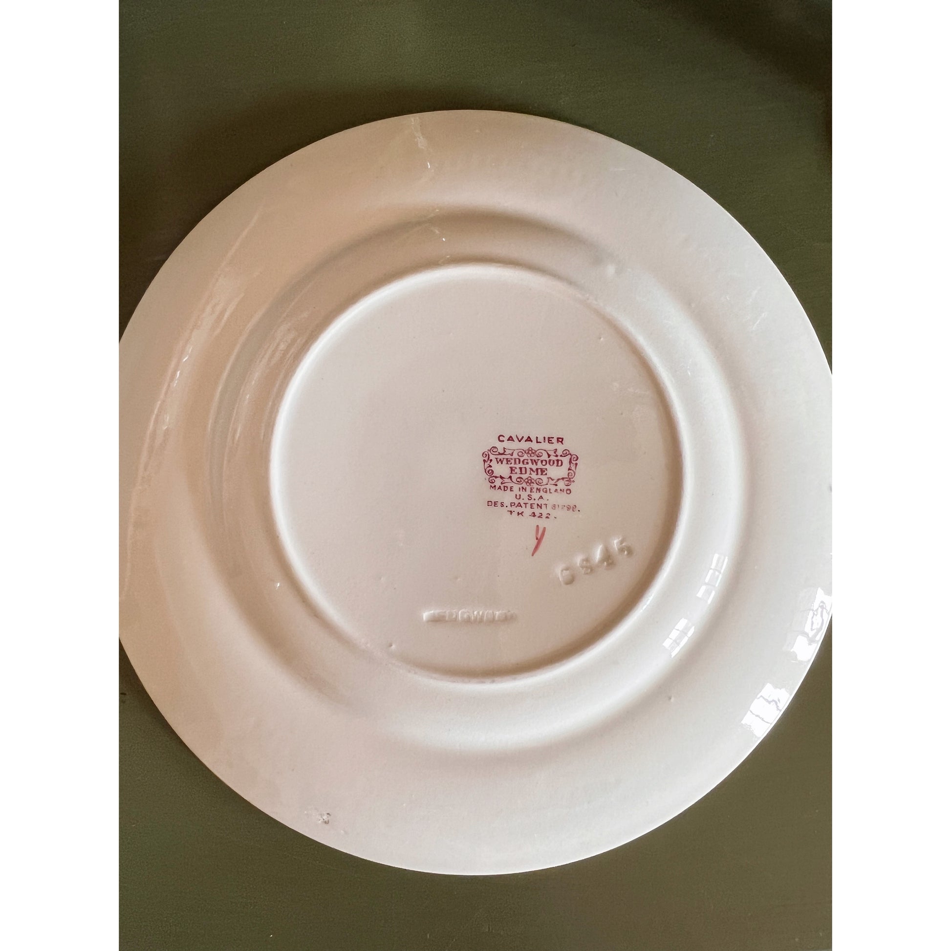 Vintage Wedgwood Cavalier Meadow Dessert Plate
