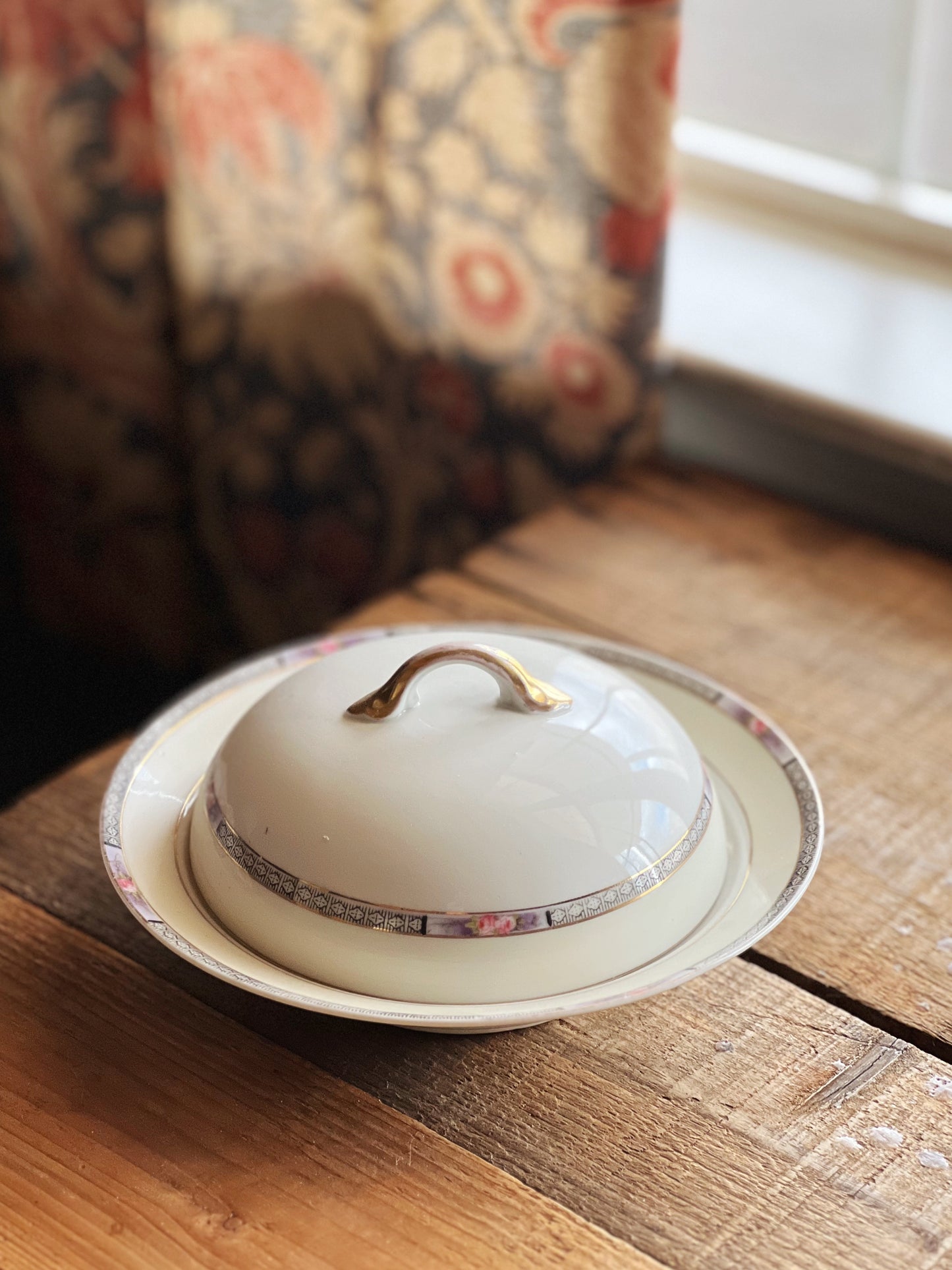 Noritake butter dish